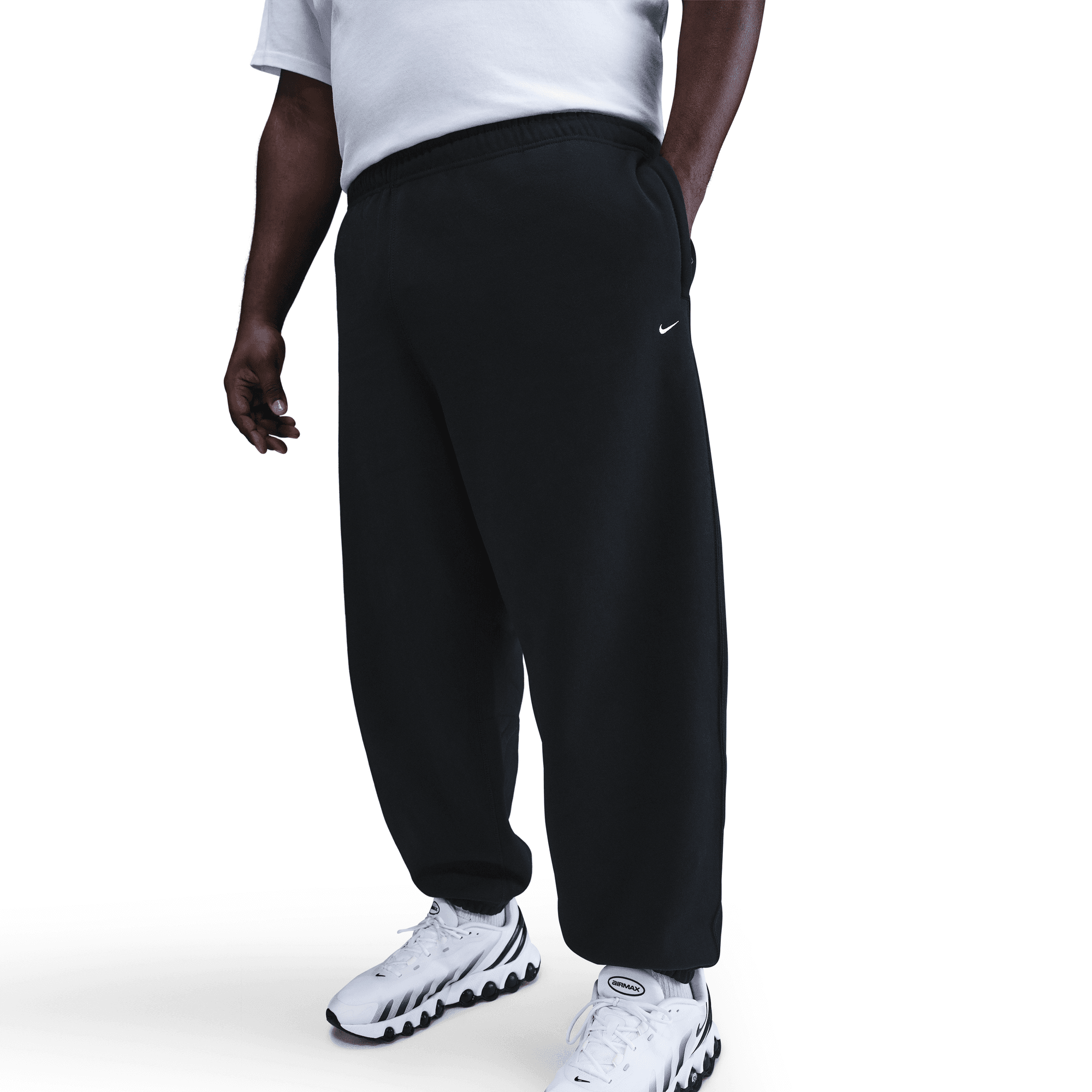 Men's Nike Solo Swoosh Cuffed Fleece Pants