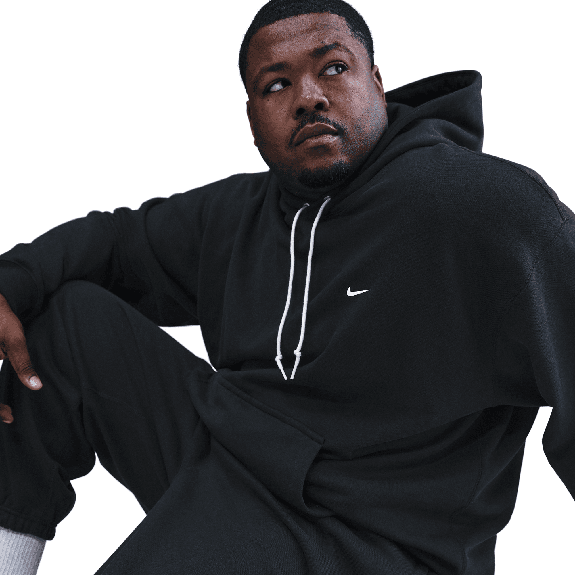 Men's Nike Solo Swoosh Cuffed Fleece Pants