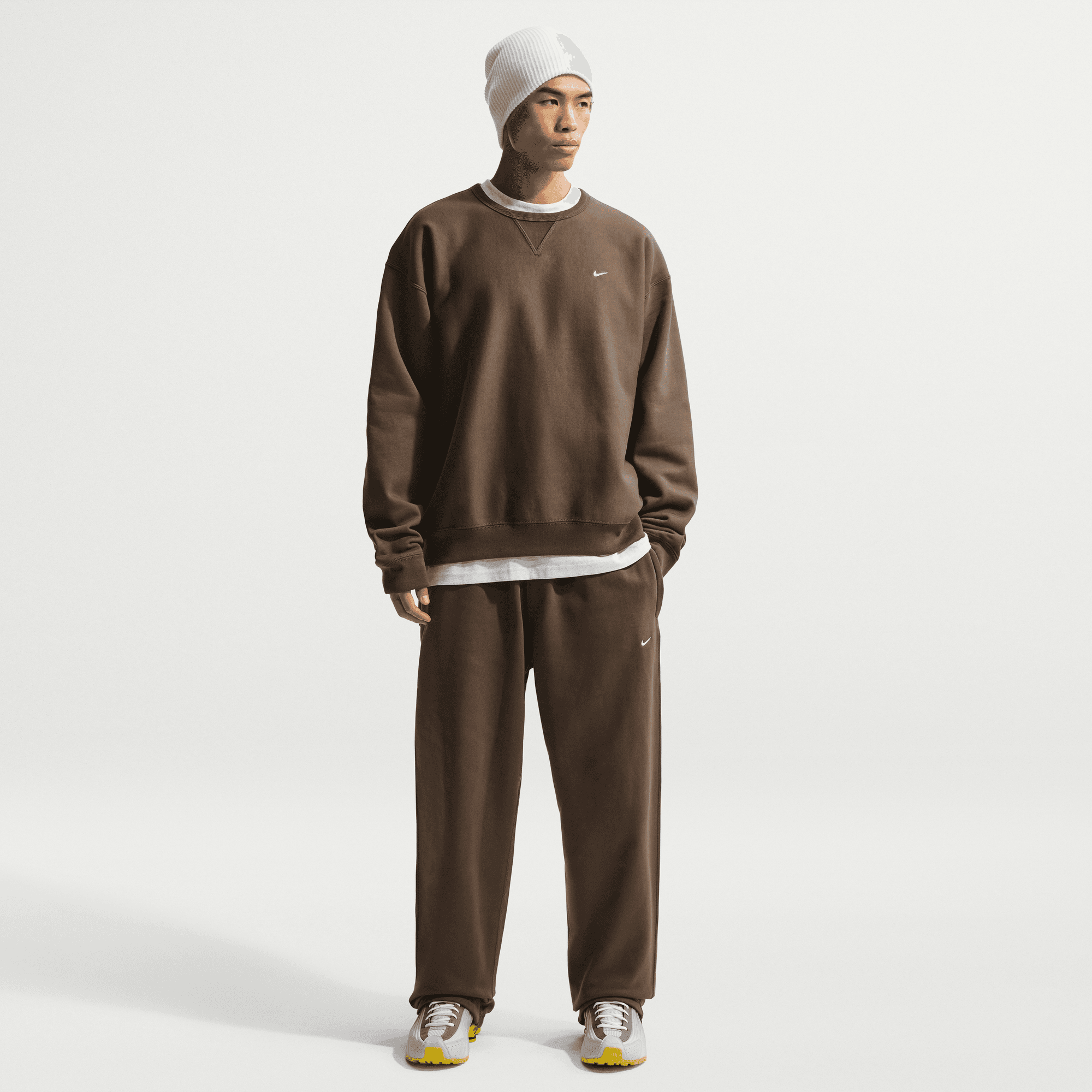 Men's Nike Solo Swoosh Fleece Open-Hem Pants