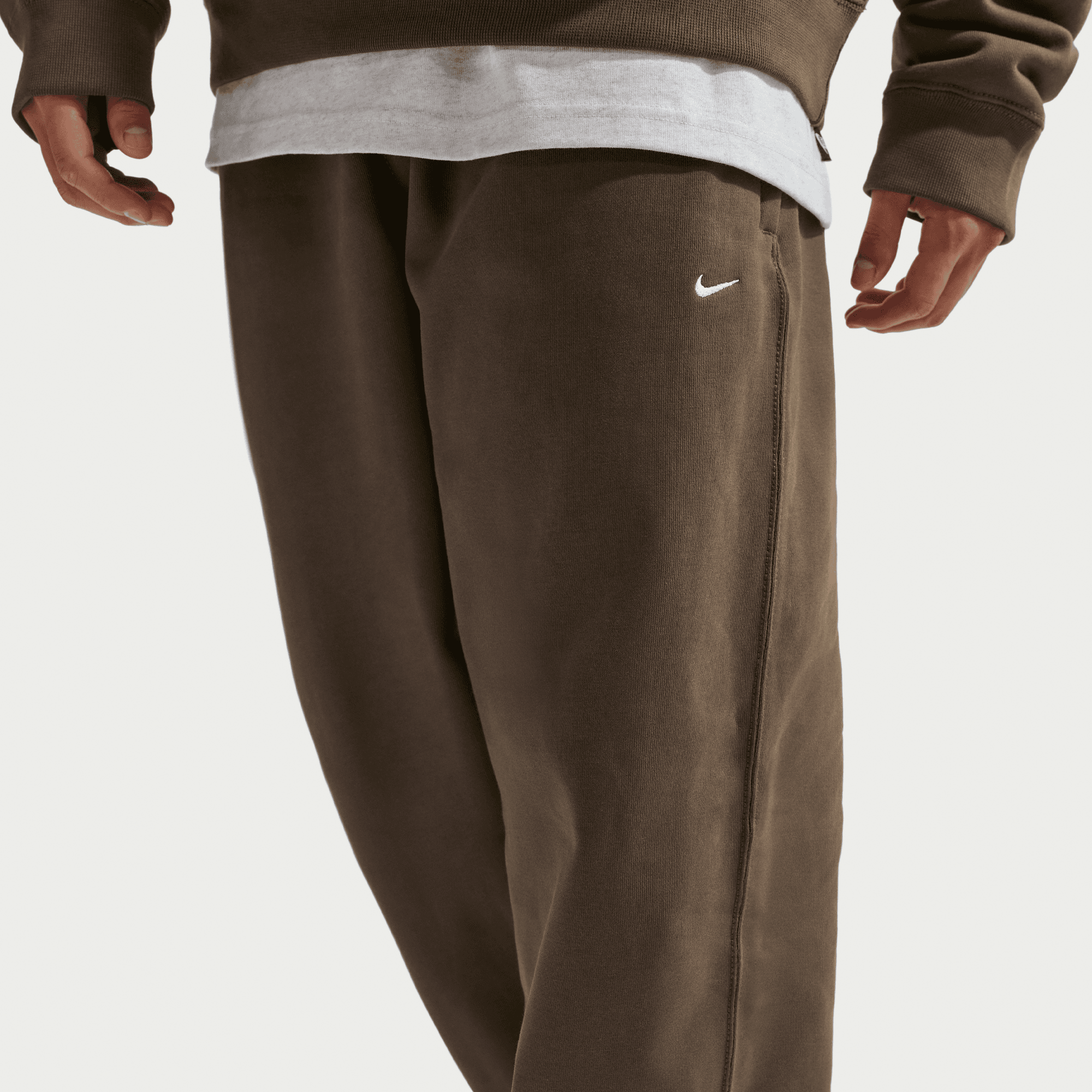 Men's Nike Solo Swoosh Fleece Open-Hem Pants