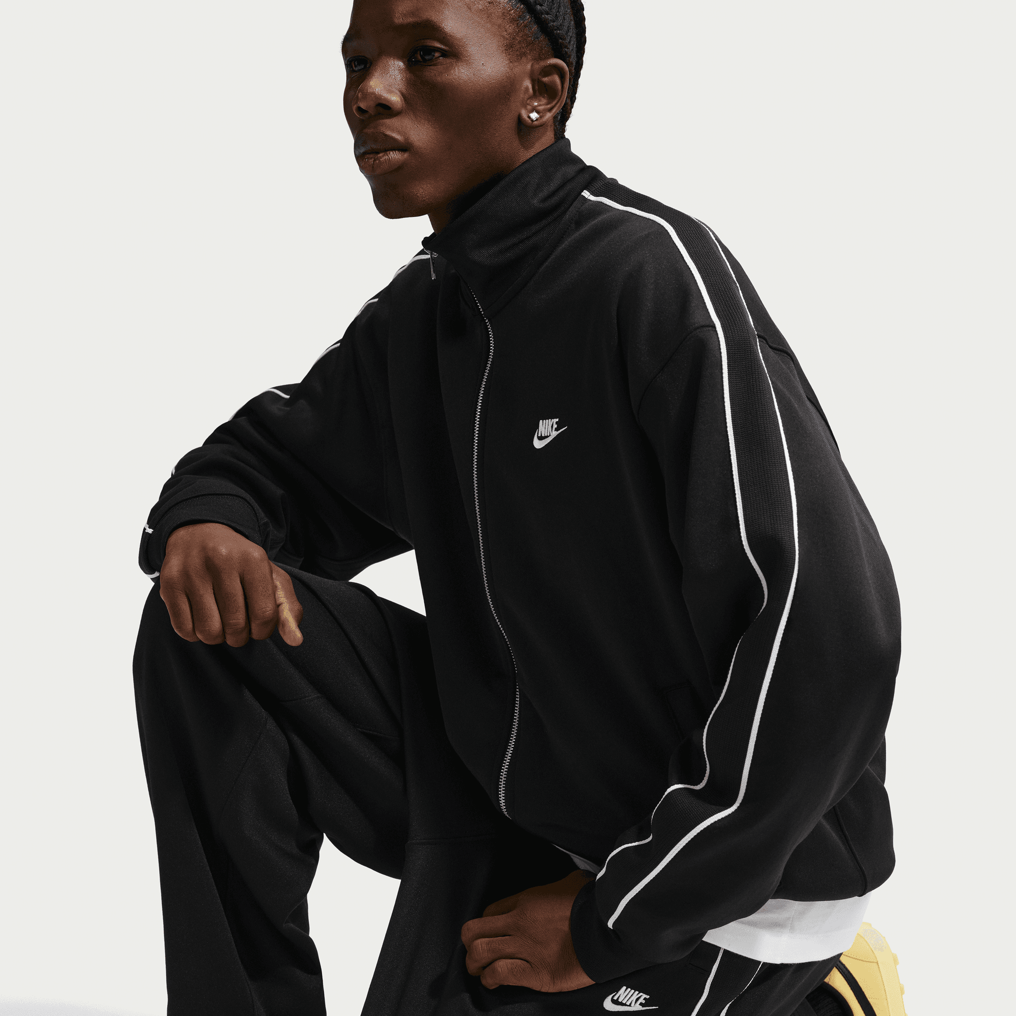 Men's Nike Sportswear Club Oversized Knit Track Jacket