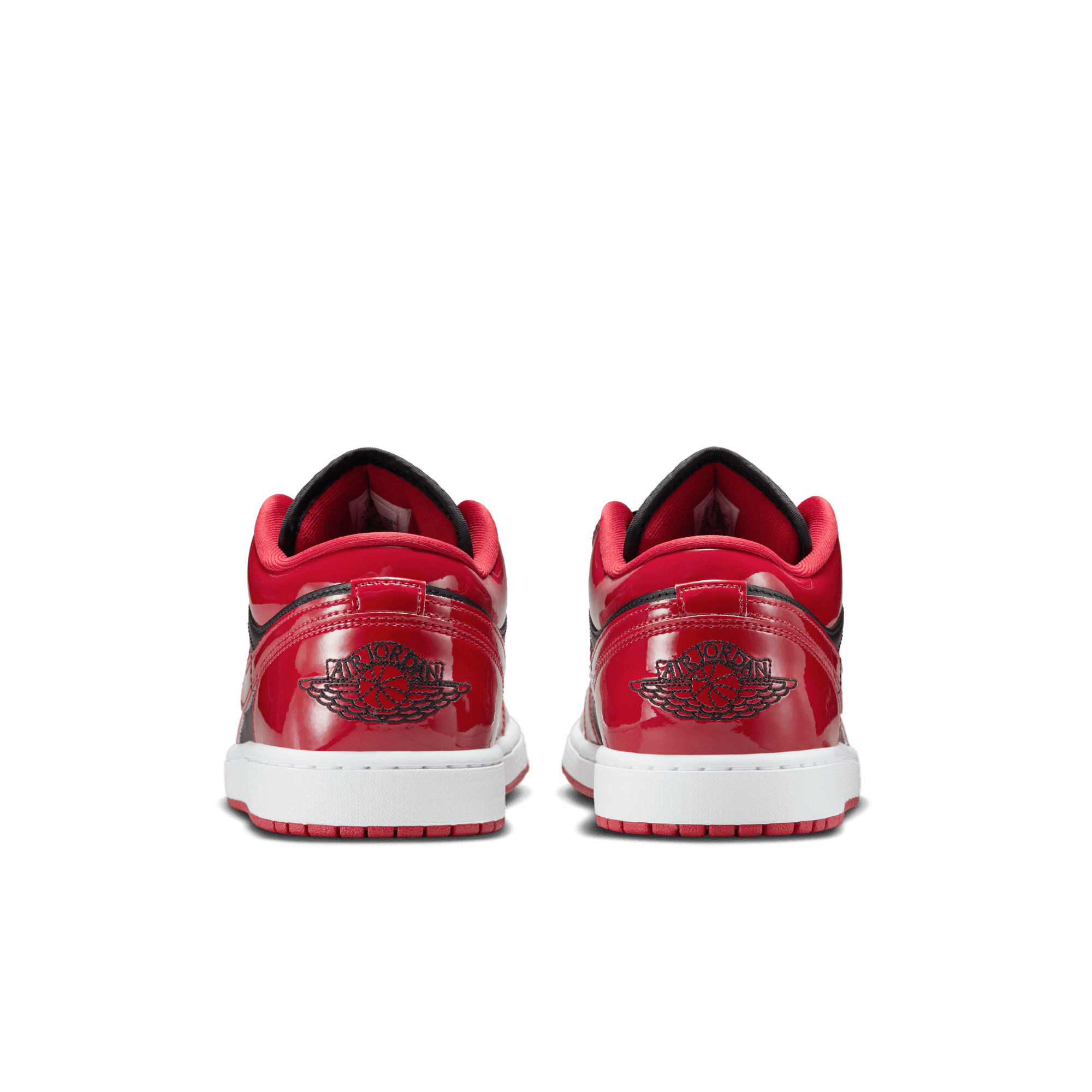 Men's Air Jordan 1 Low SE Shoes "Patent Varsity Red Black"