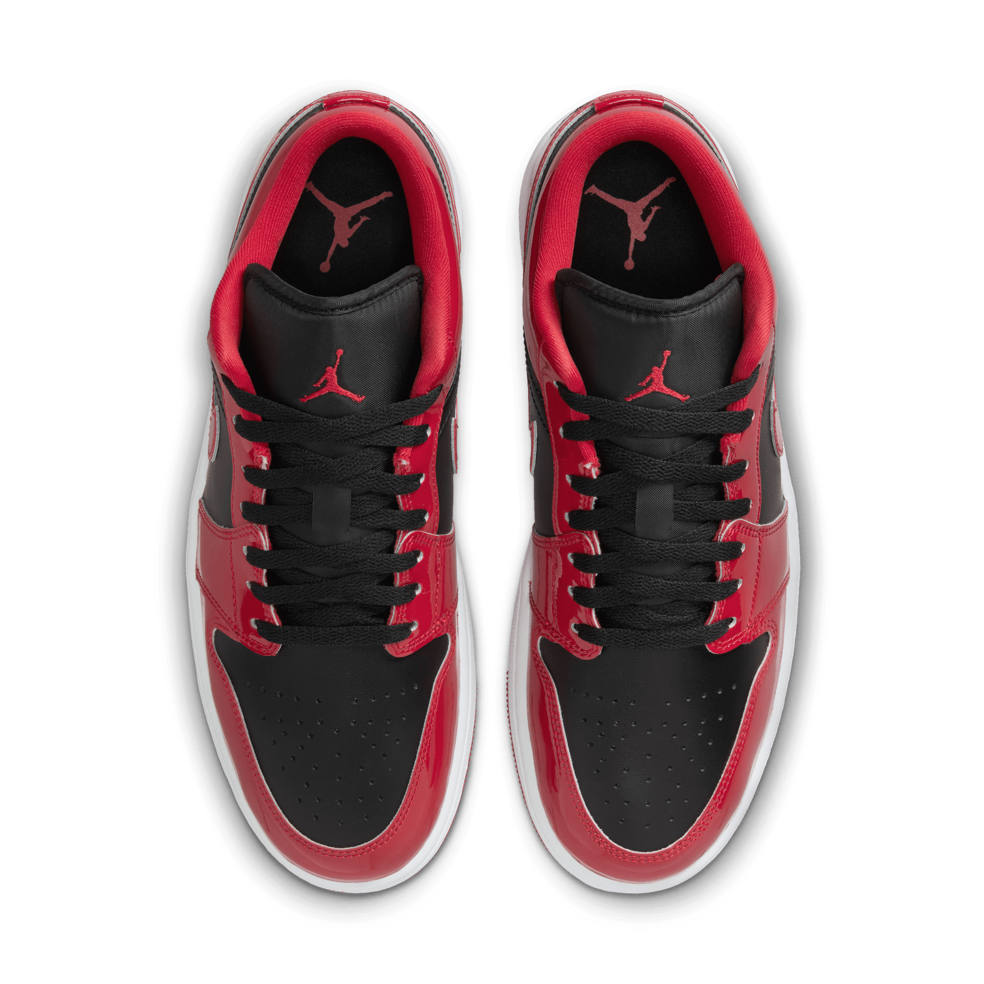 Men's Air Jordan 1 Low SE Shoes "Patent Varsity Red Black"