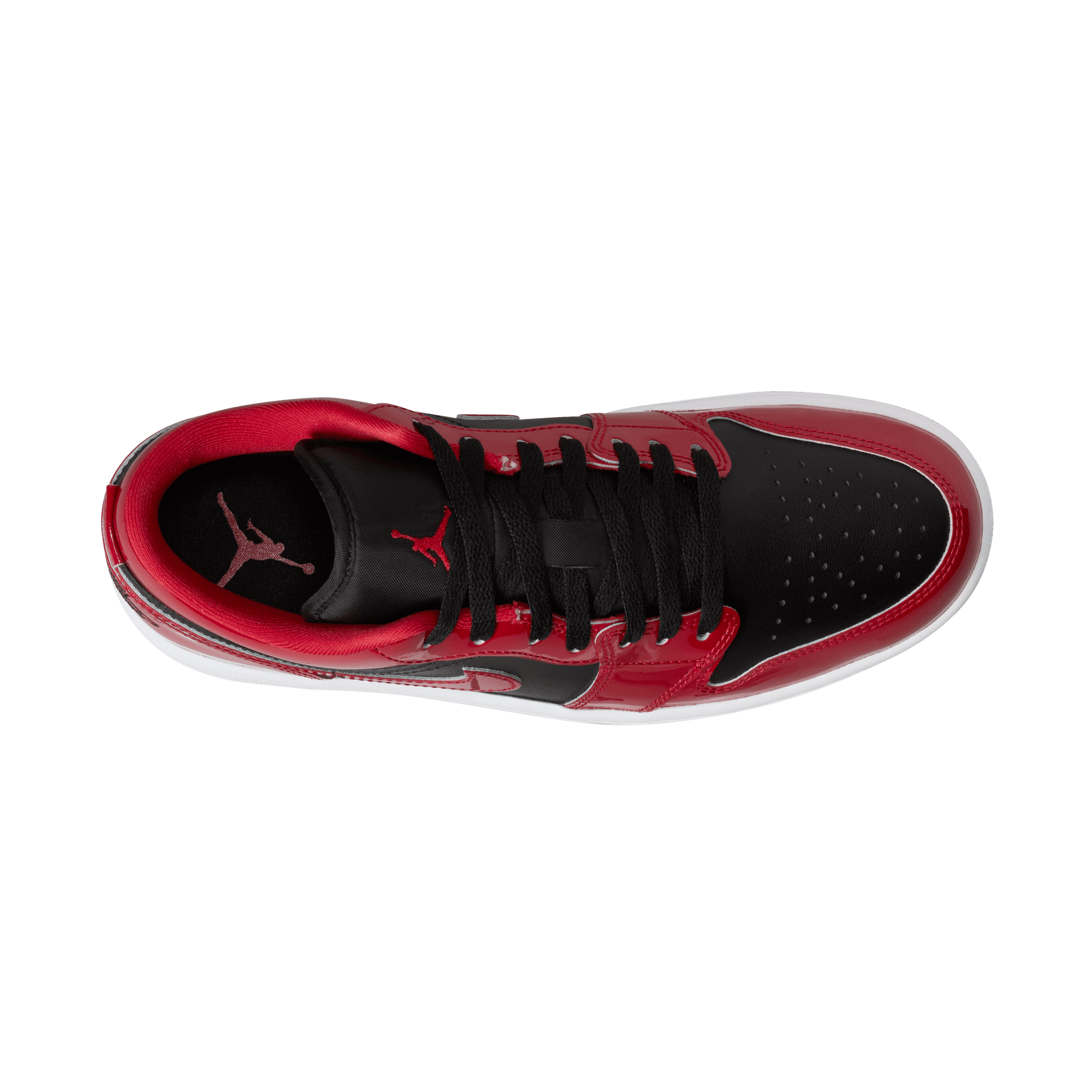 Men's Air Jordan 1 Low SE Shoes "Patent Varsity Red Black"
