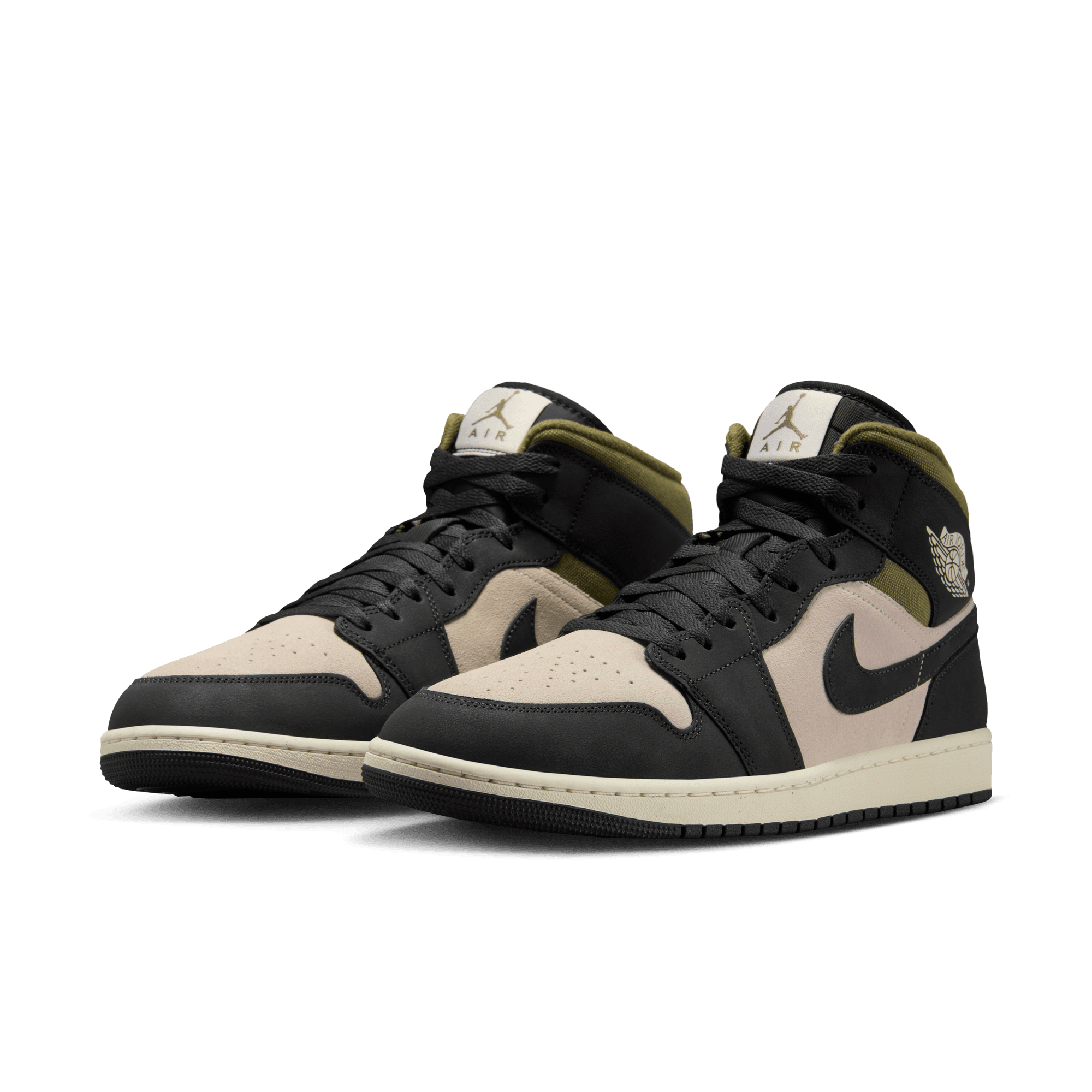 Men's Air Jordan 1 Mid SE "Off Noir Medium Olive"
