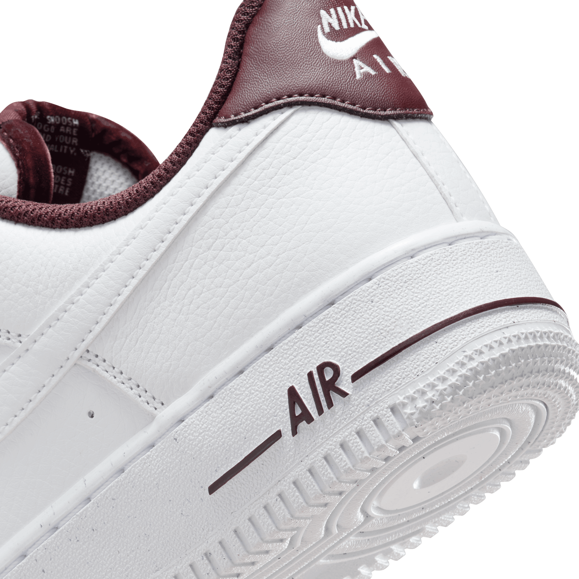 Women's Nike Air Force 1 '07 Vintage "White Burgundy Crush"