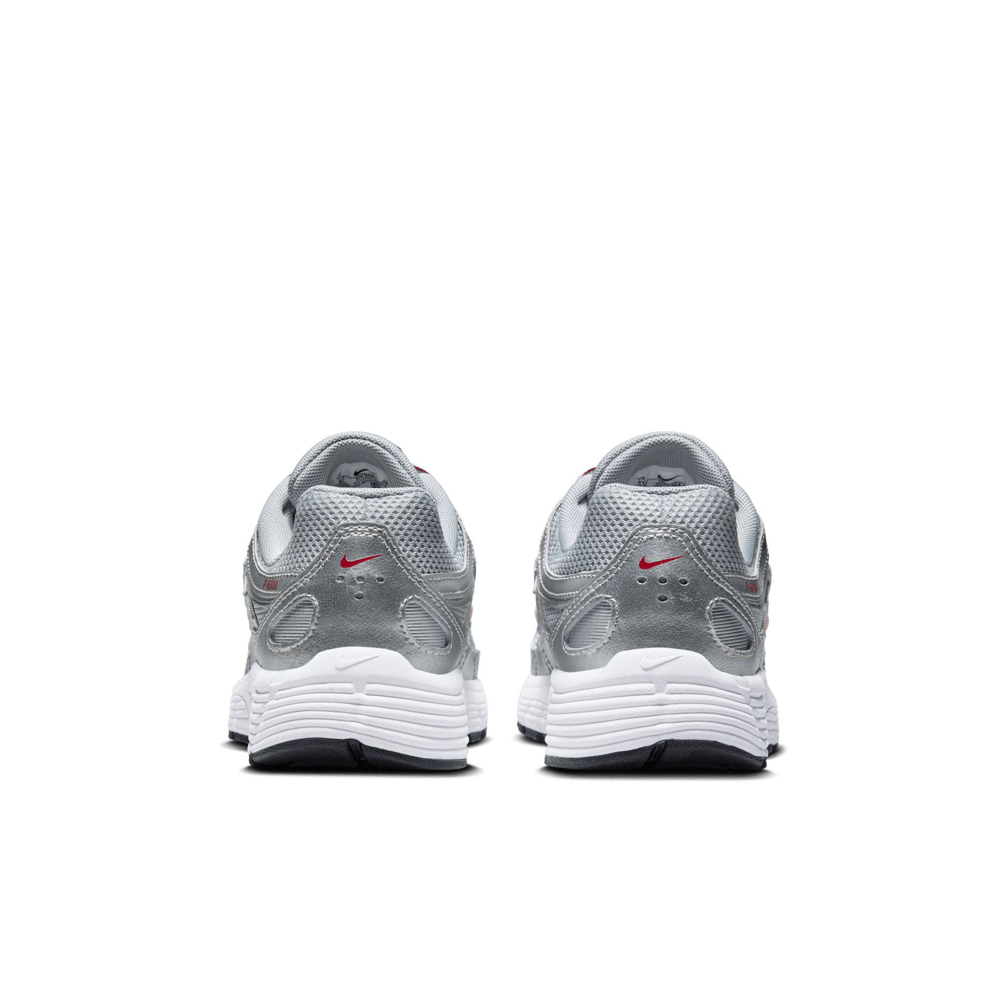 Big Kids' Nike P-6000 "Metallic Silver Gym Red"