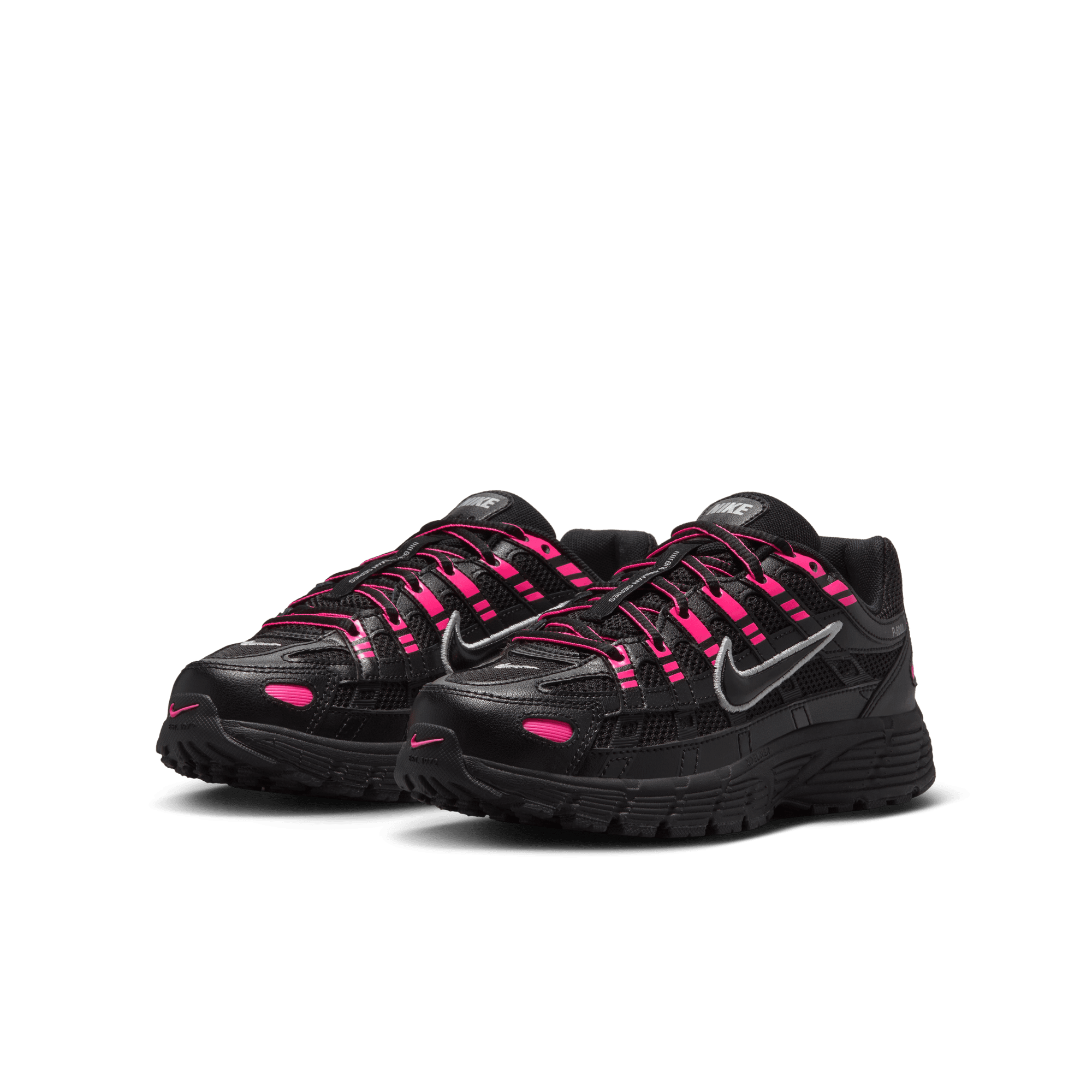Big Kids' Nike P-6000 "Pink Blast Metallic Silver Black"