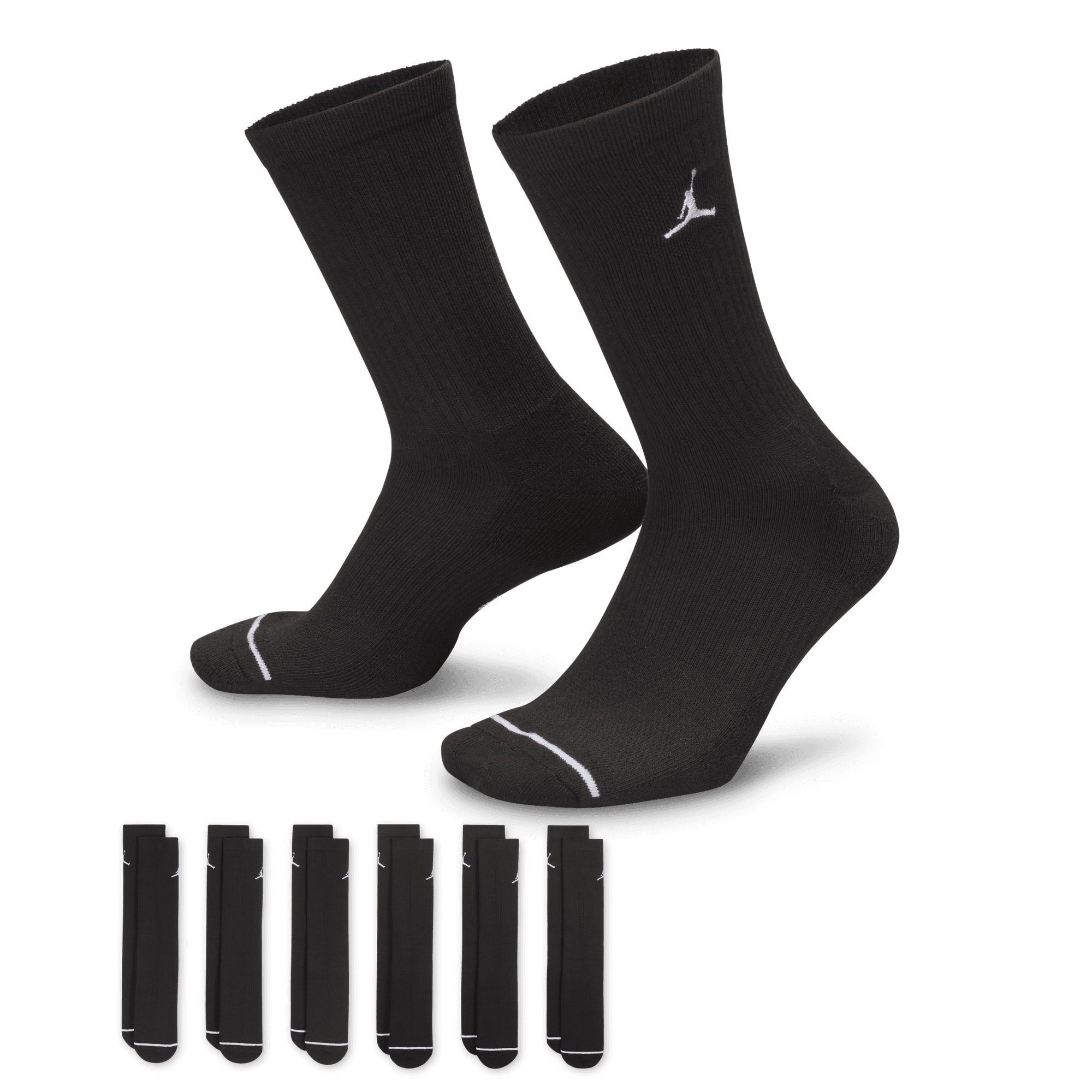 Jordan Everyday Cushioned Crew Socks (6 Pairs) "Unisex"