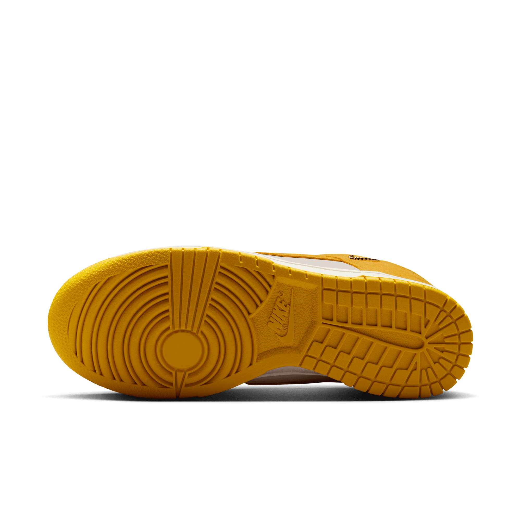 Women's Nike Dunk Low "Dark Sulfur Gold Mini Swoosh"