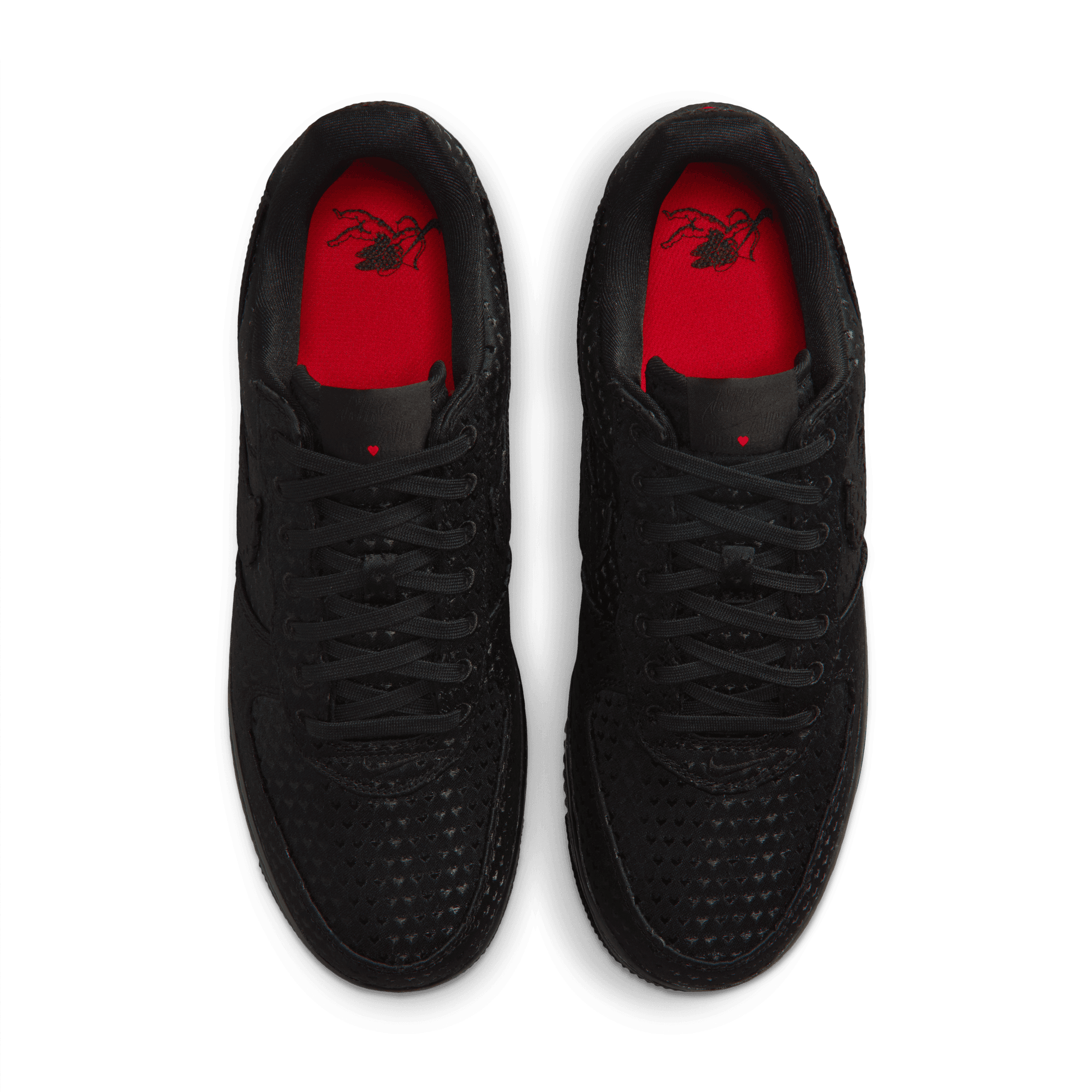 Men's Nike Air Force 1 Retro "Valentine's Day Triple Black"