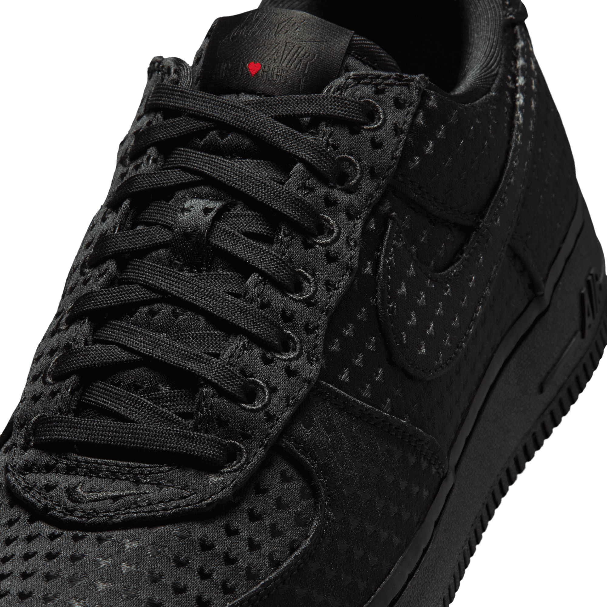 Men's Nike Air Force 1 Retro "Valentine's Day Triple Black"