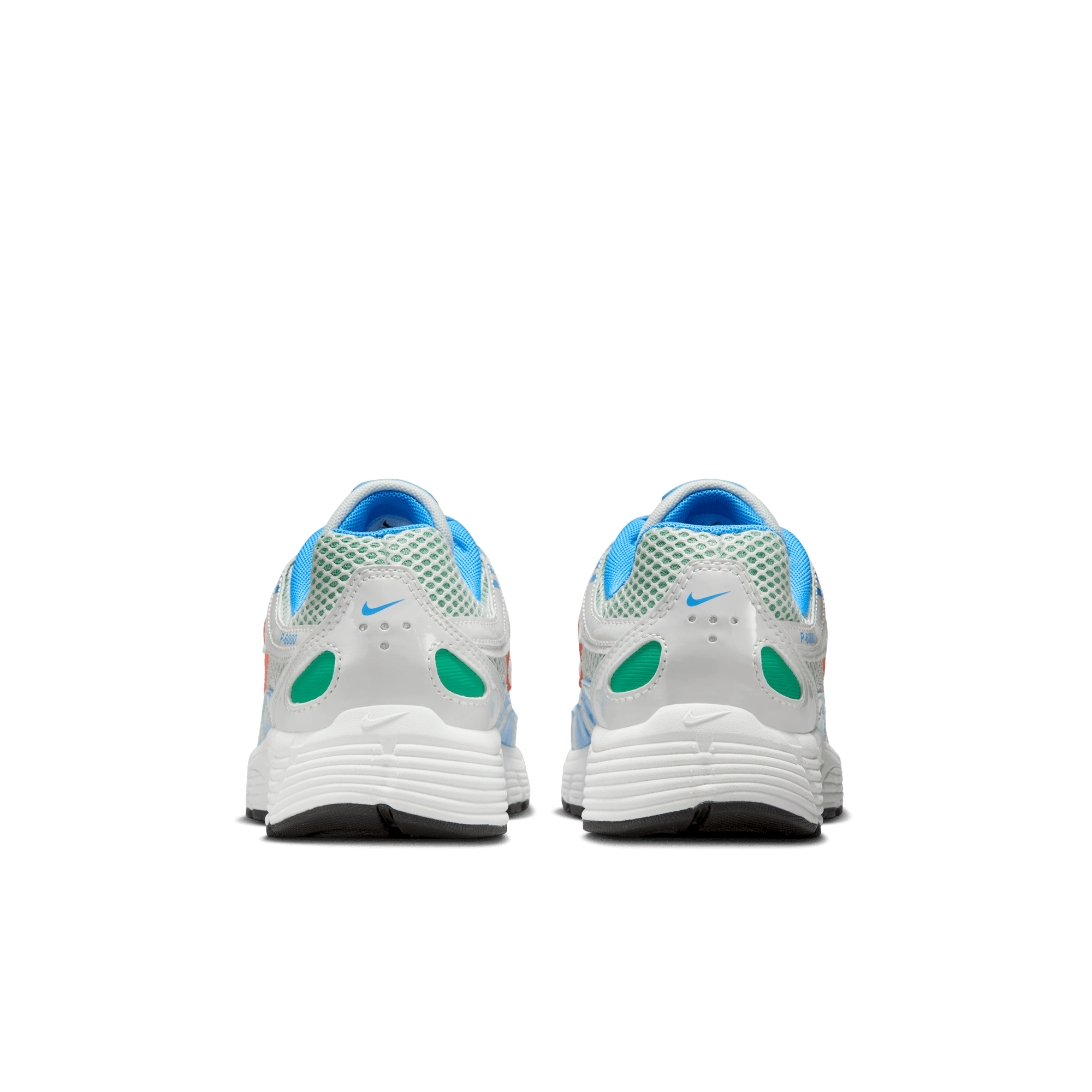 Big Kids' Nike P-6000 BG "White University Blue Stadium Green"