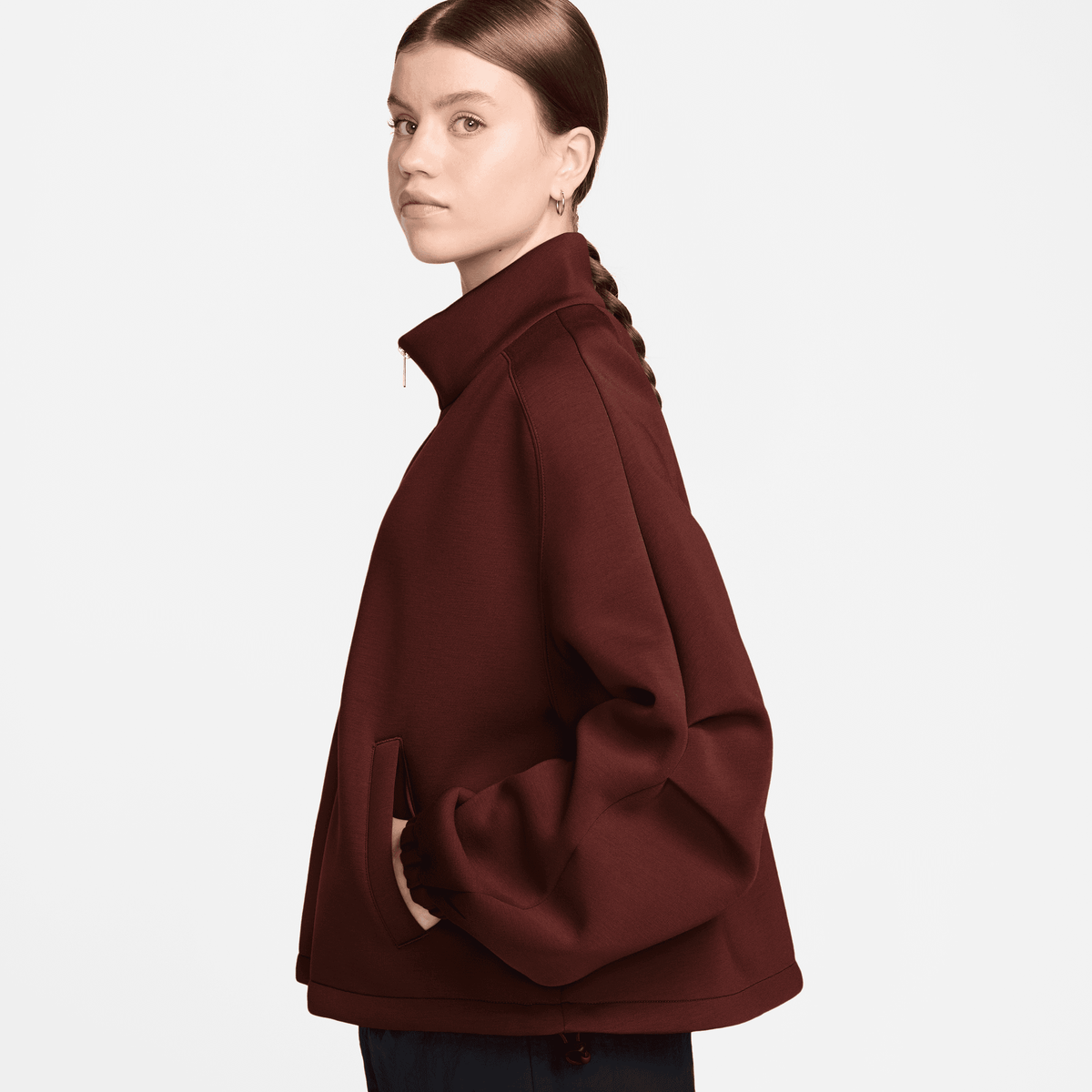 Women's Nike Pregame Fleece Oversized Track Jacket