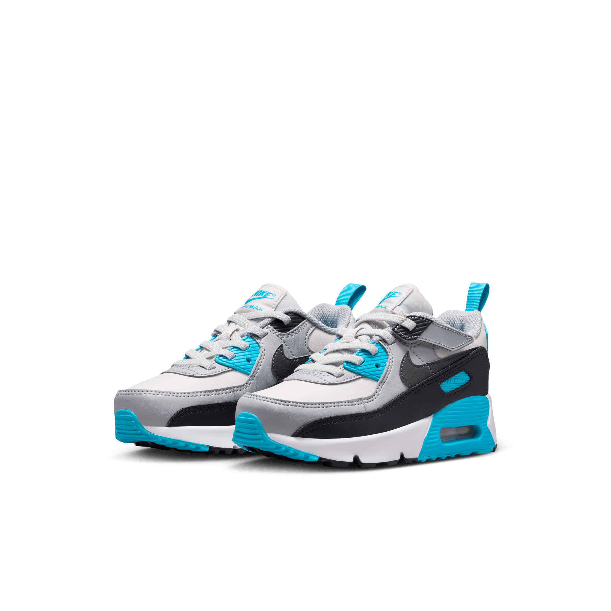 Little Kids' Nike Air Max 90 EasyOn "Platinum Tint Blue Lightning"