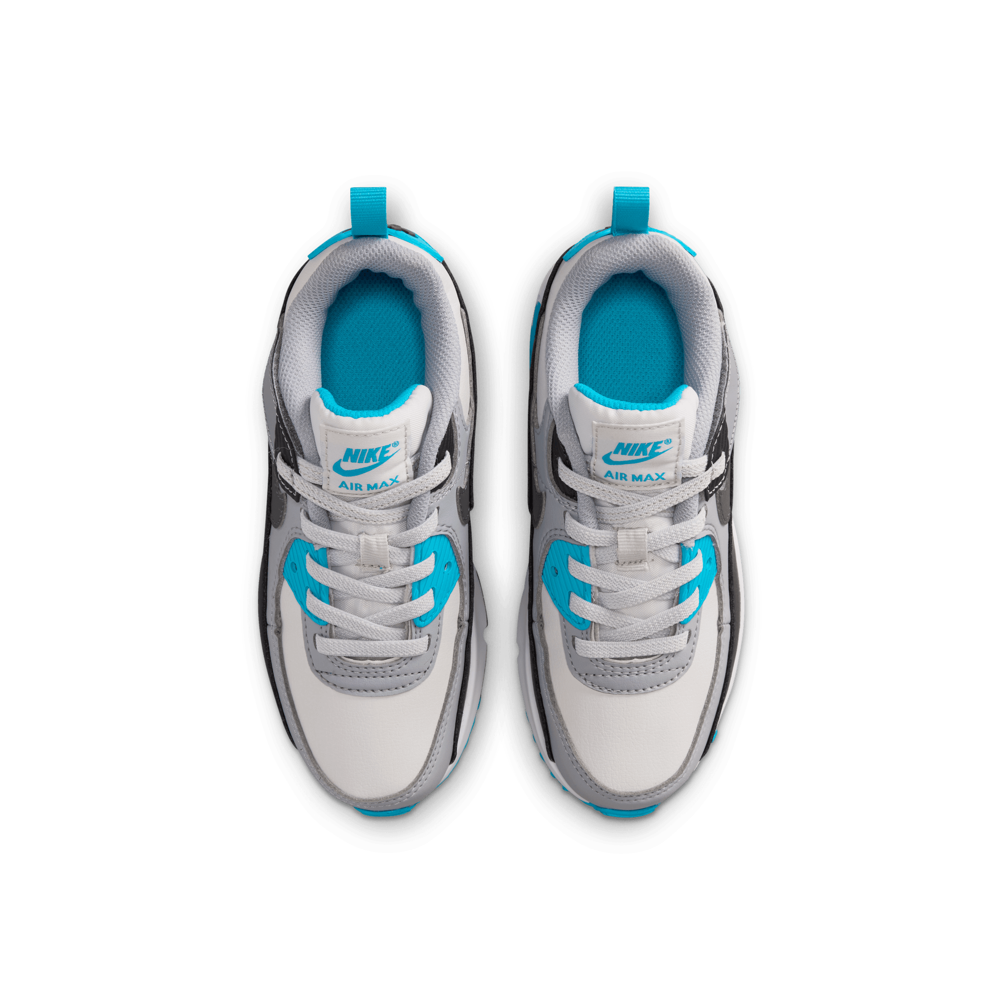 Little Kids' Nike Air Max 90 EasyOn "Platinum Tint Blue Lightning"