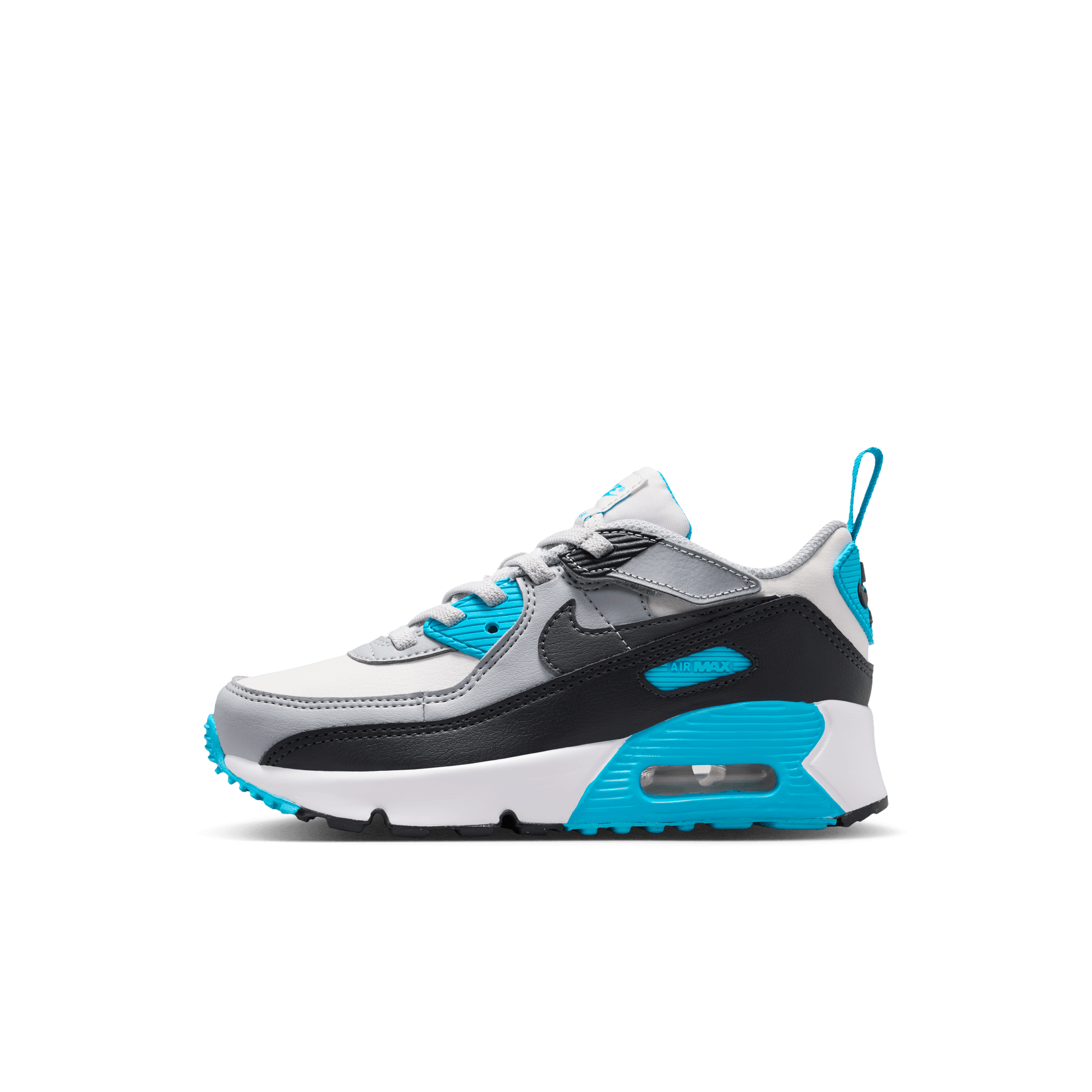 Little Kids' Nike Air Max 90 EasyOn "Platinum Tint Blue Lightning"