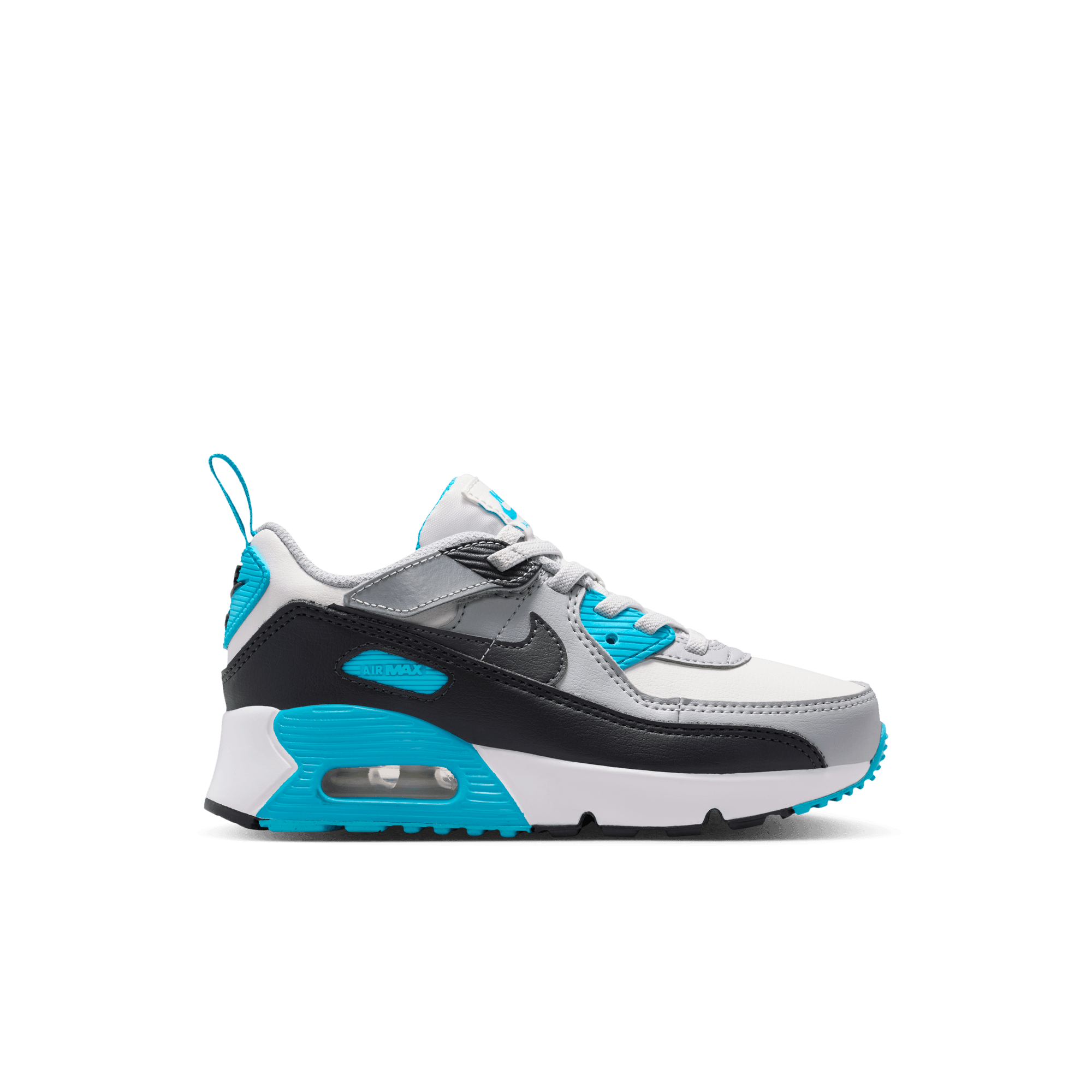 Little Kids' Nike Air Max 90 EasyOn "Platinum Tint Blue Lightning"