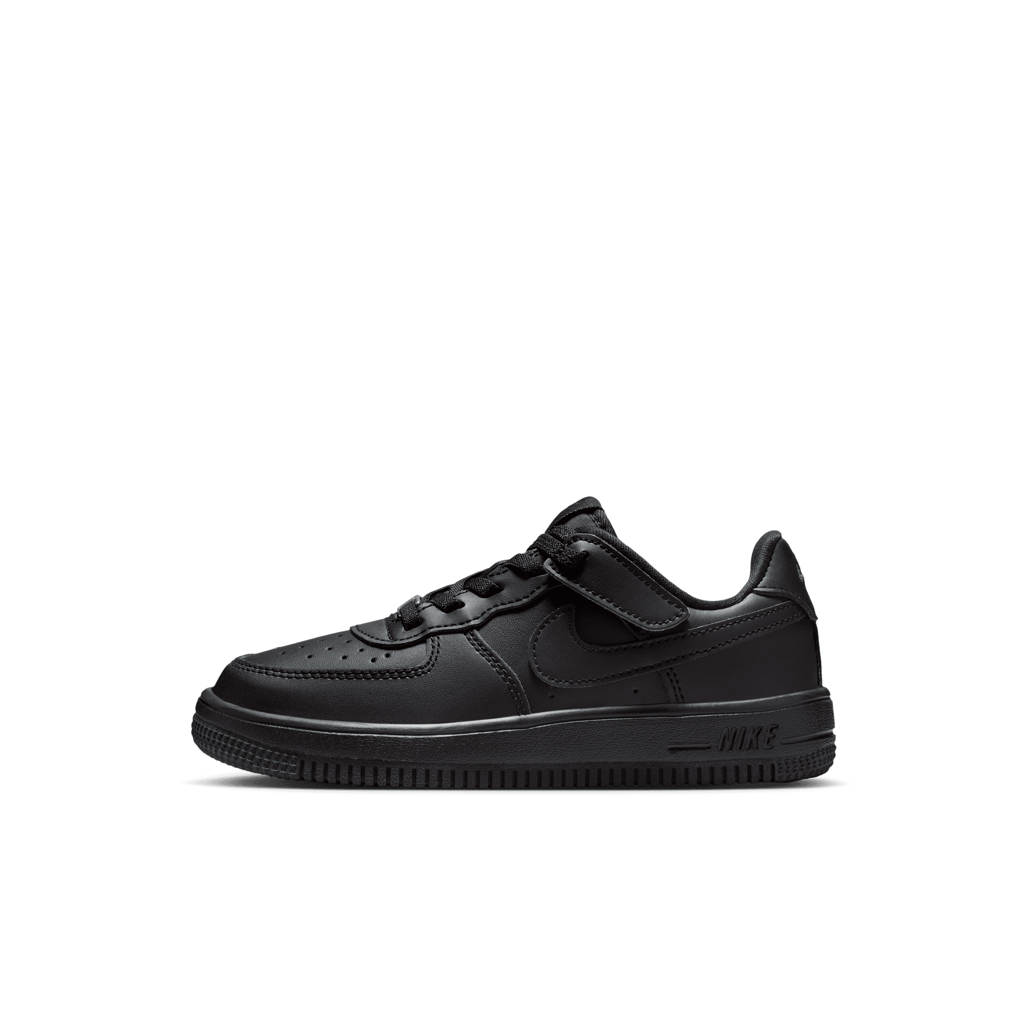 Little Kids' Nike Force 1 Low EasyOn "Black"