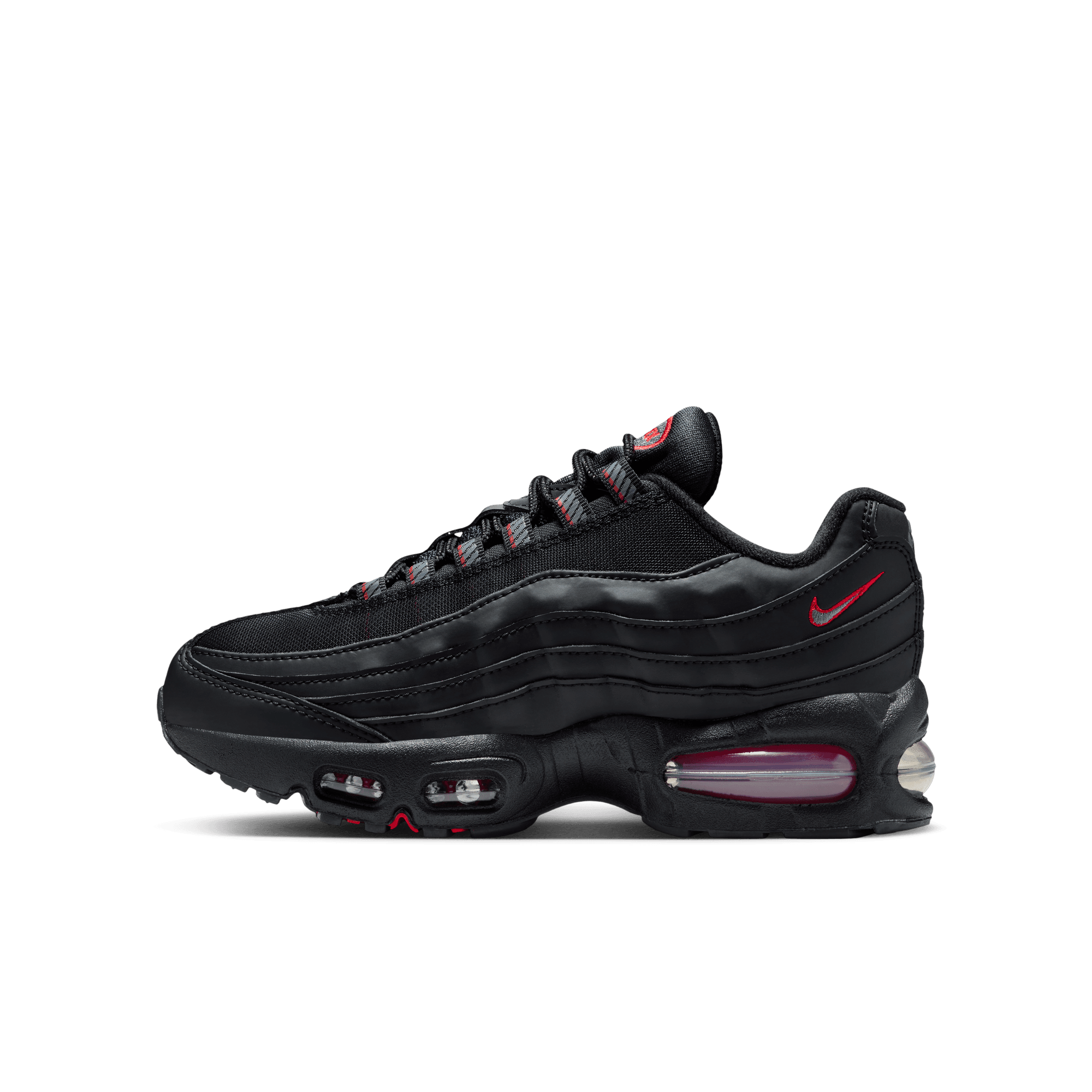Big Kids' Nike Air Max 95 "Racing Pack - Black University Red"