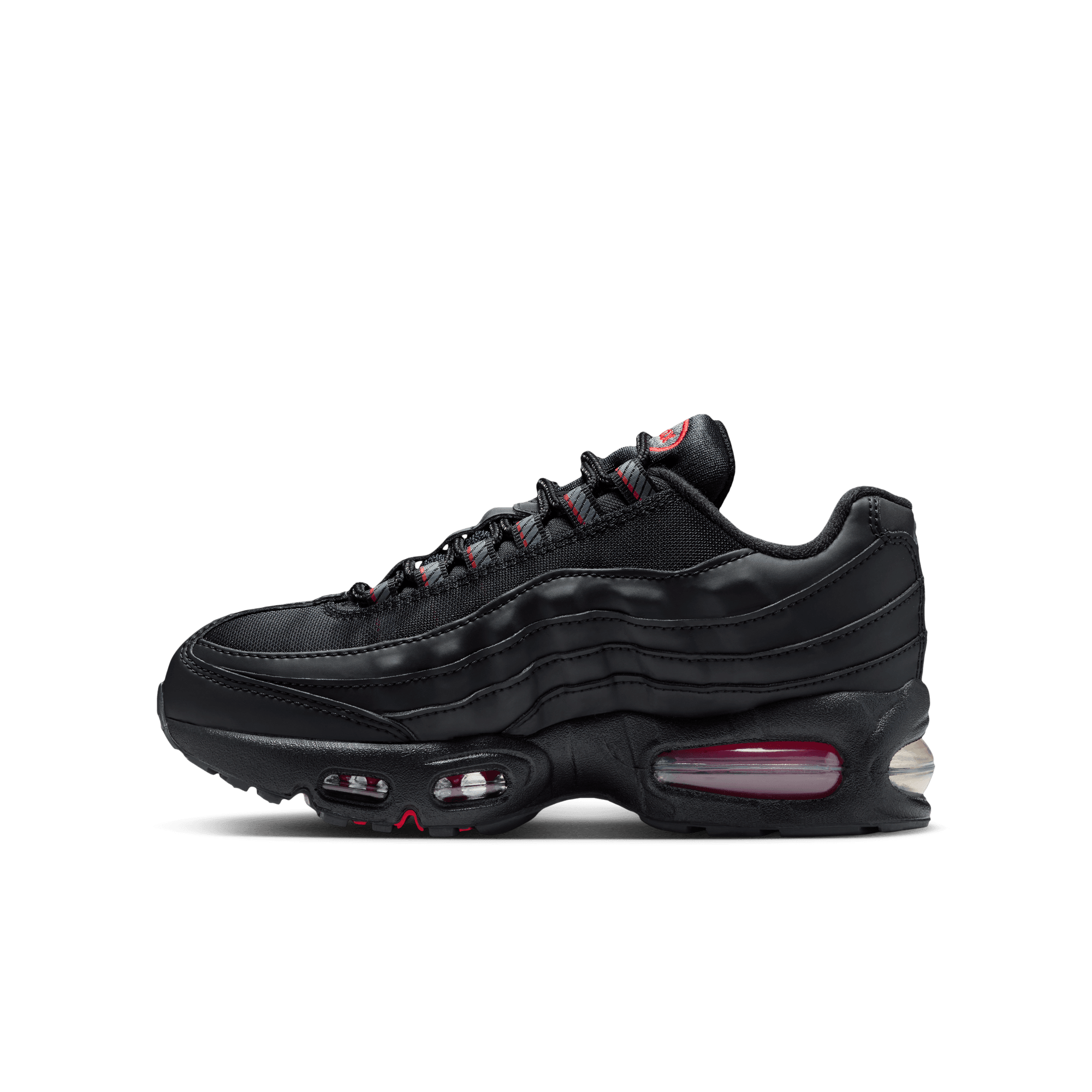 Big Kids' Nike Air Max 95 "Racing Pack - Black University Red"