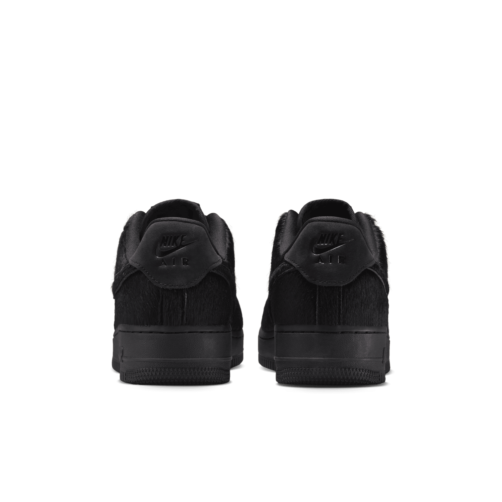 Women's Nike Air Force 1 '07 "Triple Black Pony Hair"
