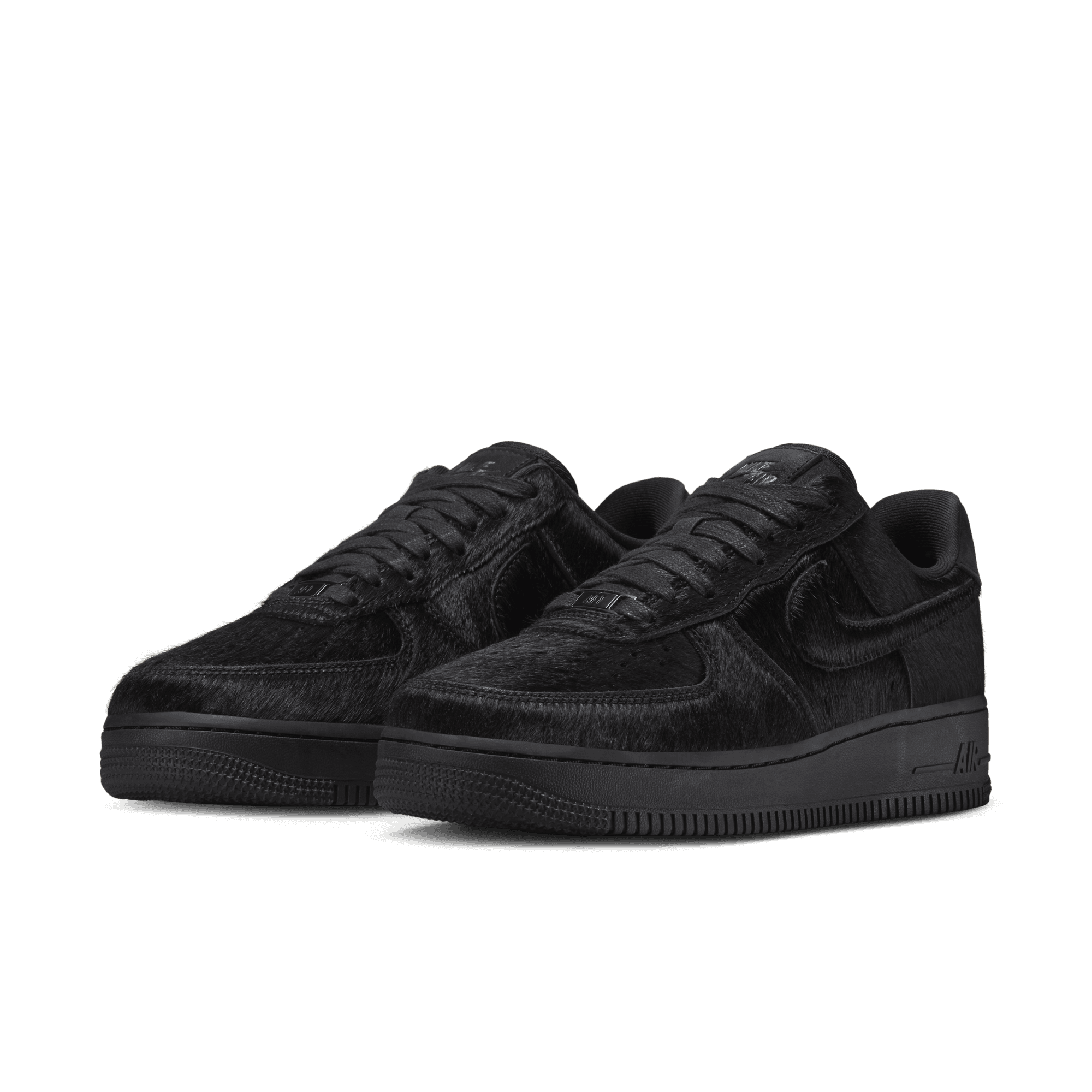Women's Nike Air Force 1 '07 "Triple Black Pony Hair"