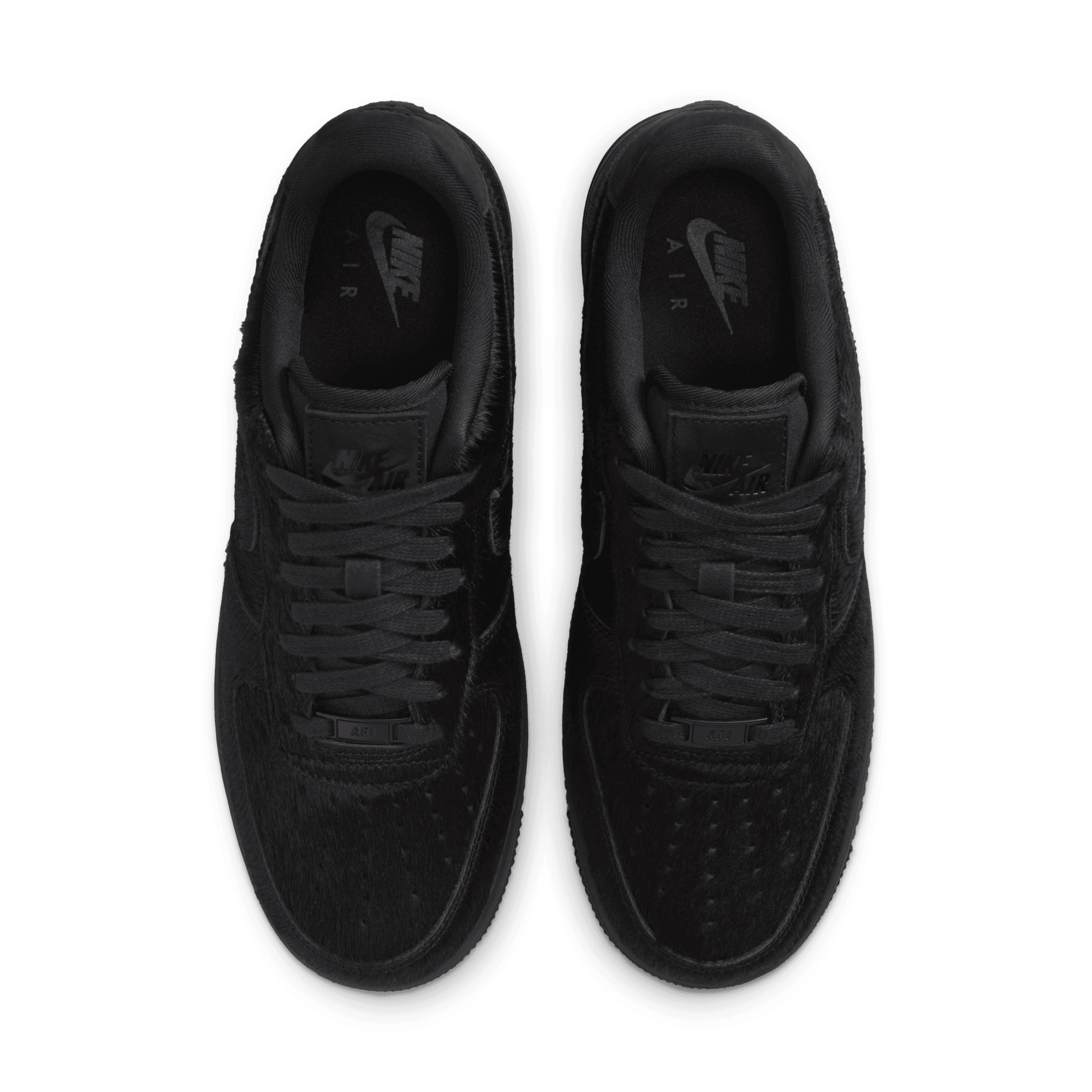 Women's Nike Air Force 1 '07 "Triple Black Pony Hair"