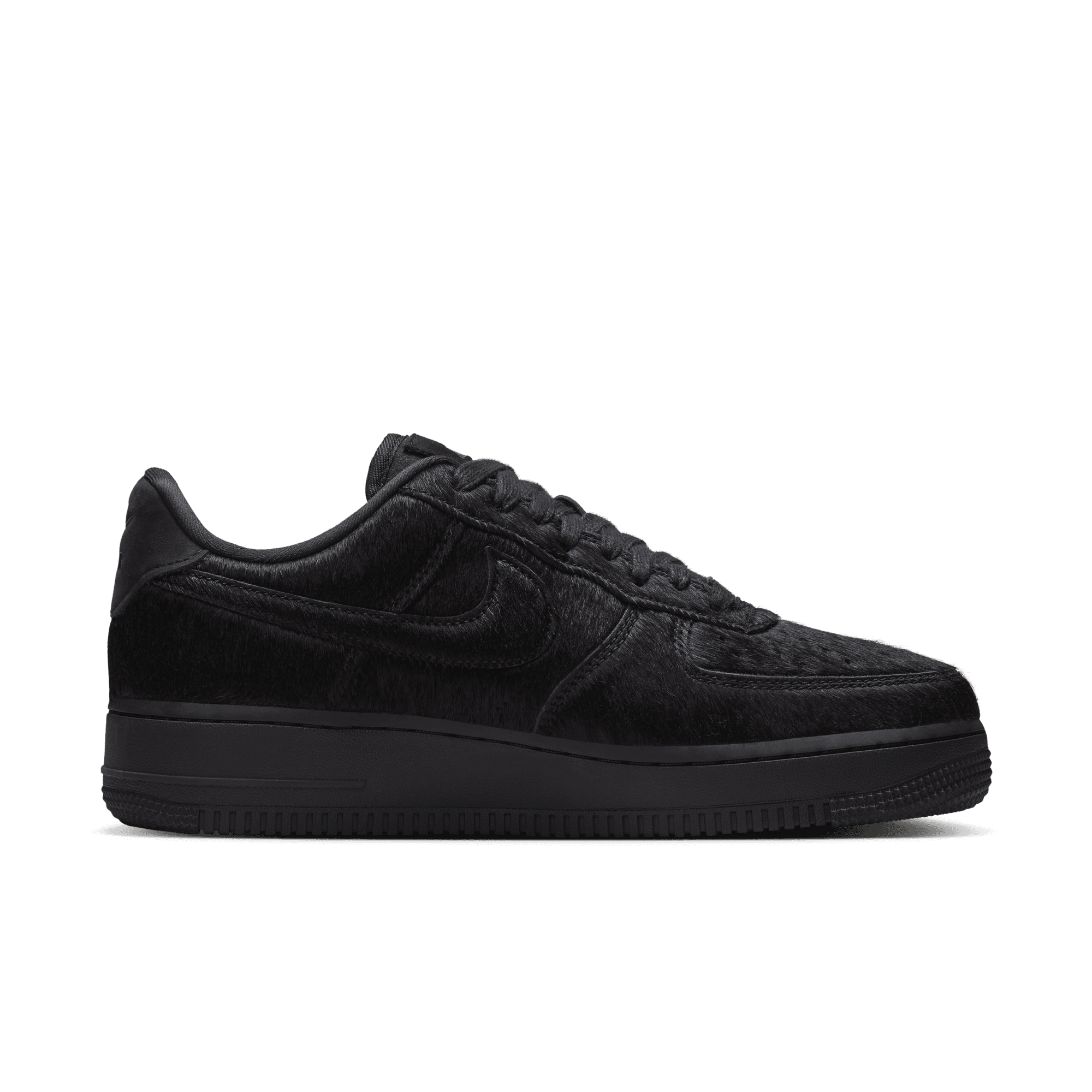 Women's Nike Air Force 1 '07 "Triple Black Pony Hair"