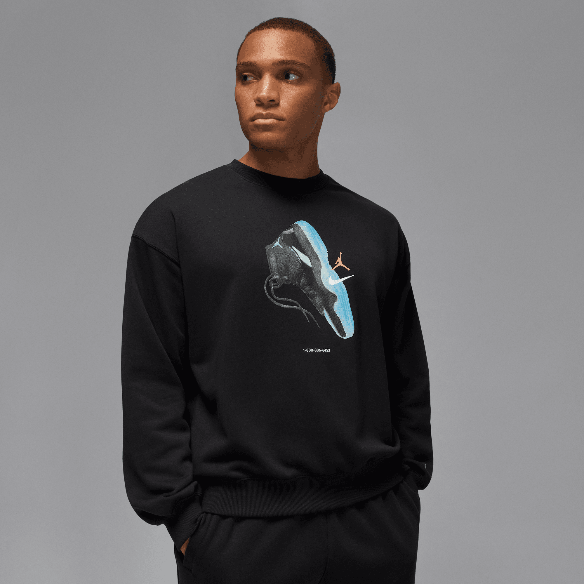Men's Jordan AJ11 Brooklyn Fleece Crewneck Sweatshirt