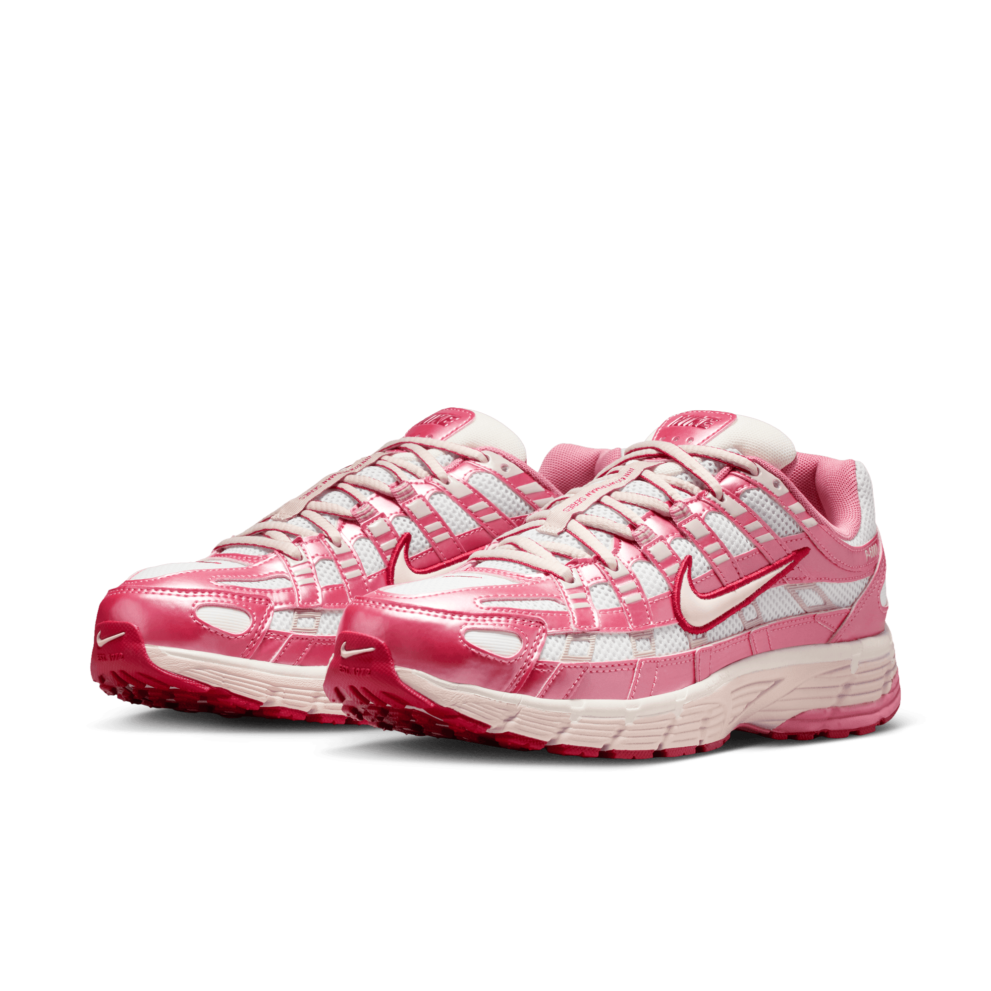 Women's Nike P-6000 "Summit White Slit Red"
