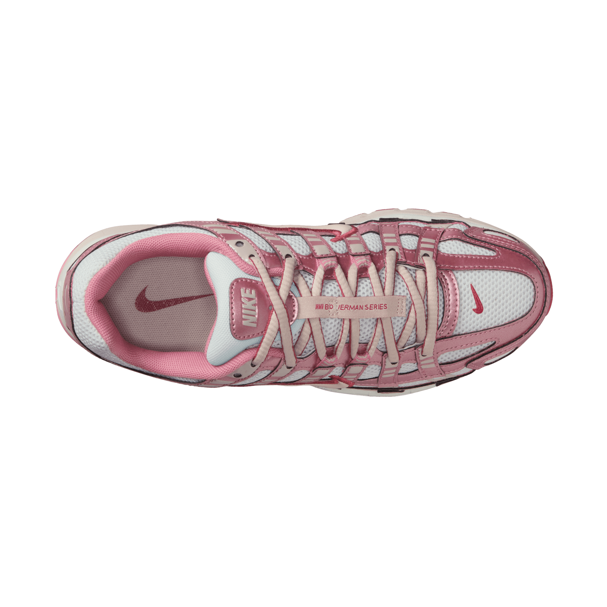 Women's Nike P-6000 "Summit White Slit Red"