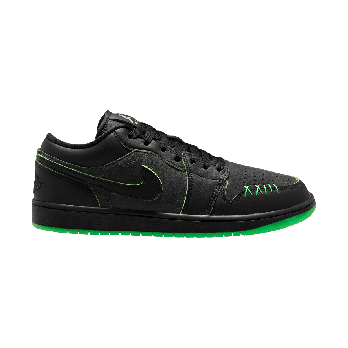 Men's Air Jordan 1 Low SE "Black Scream Green"