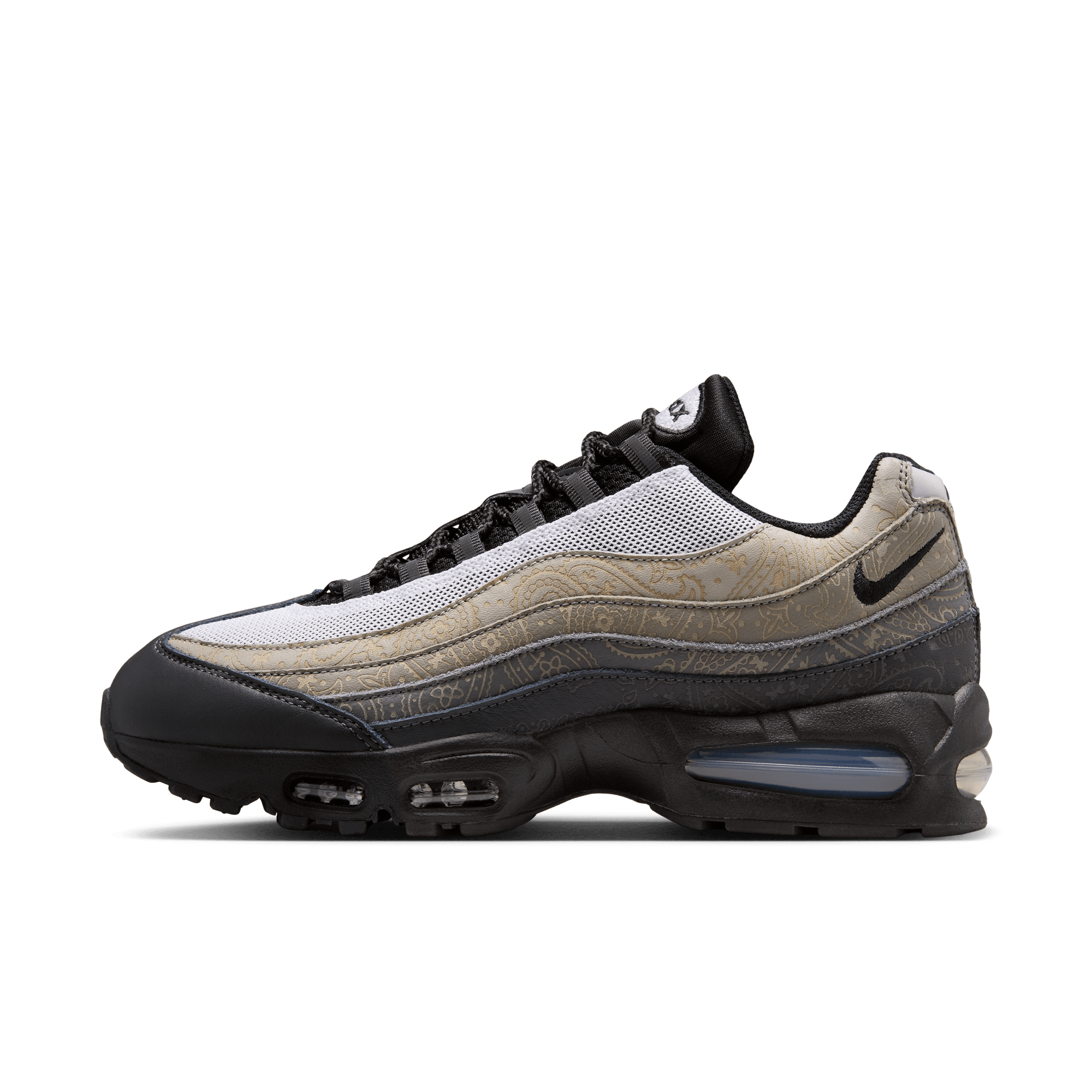 Men's Nike Air Max 95 Big Bubble Leather "Pearl Grey and Light Charcoal"