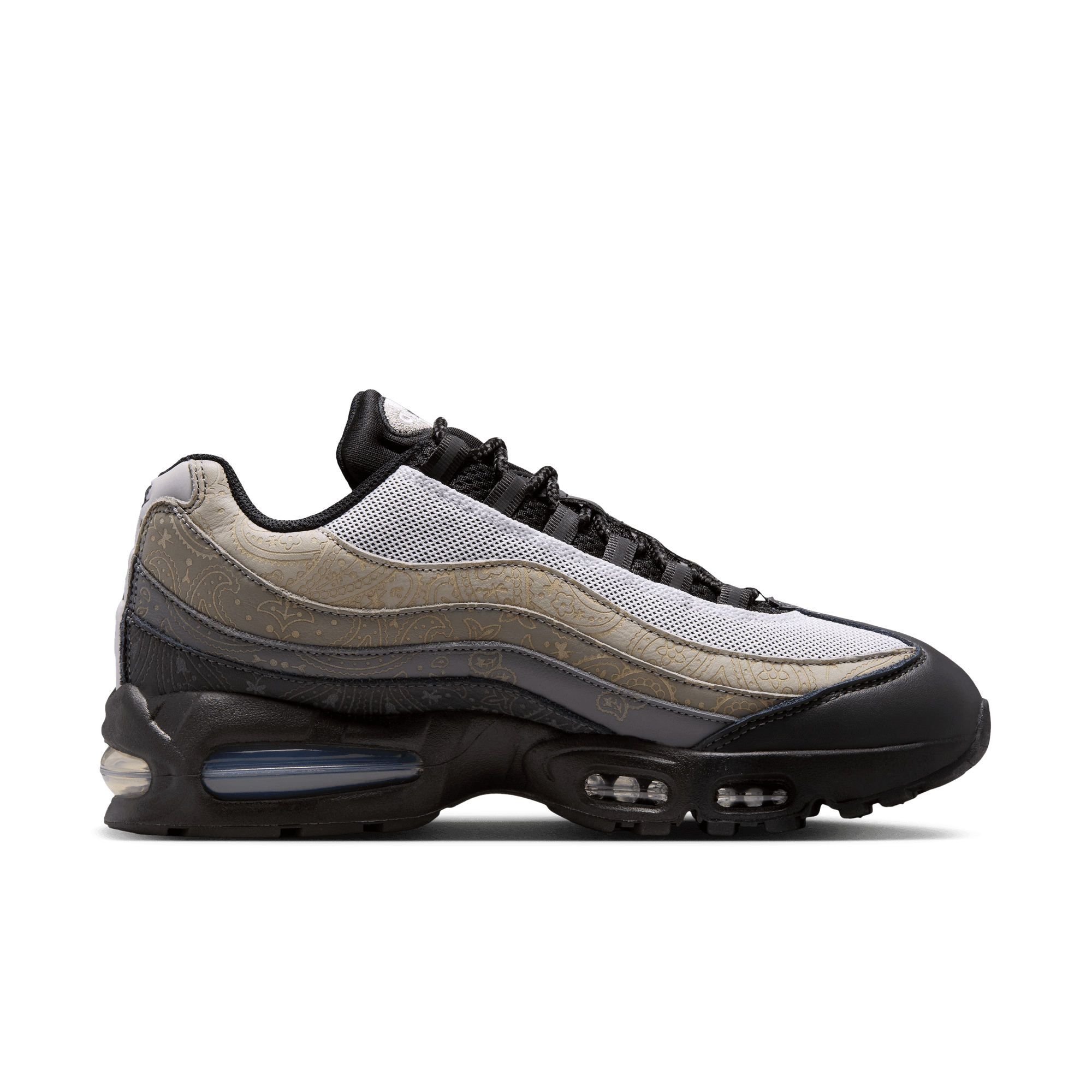 Men's Nike Air Max 95 Big Bubble Leather "Pearl Grey and Light Charcoal"