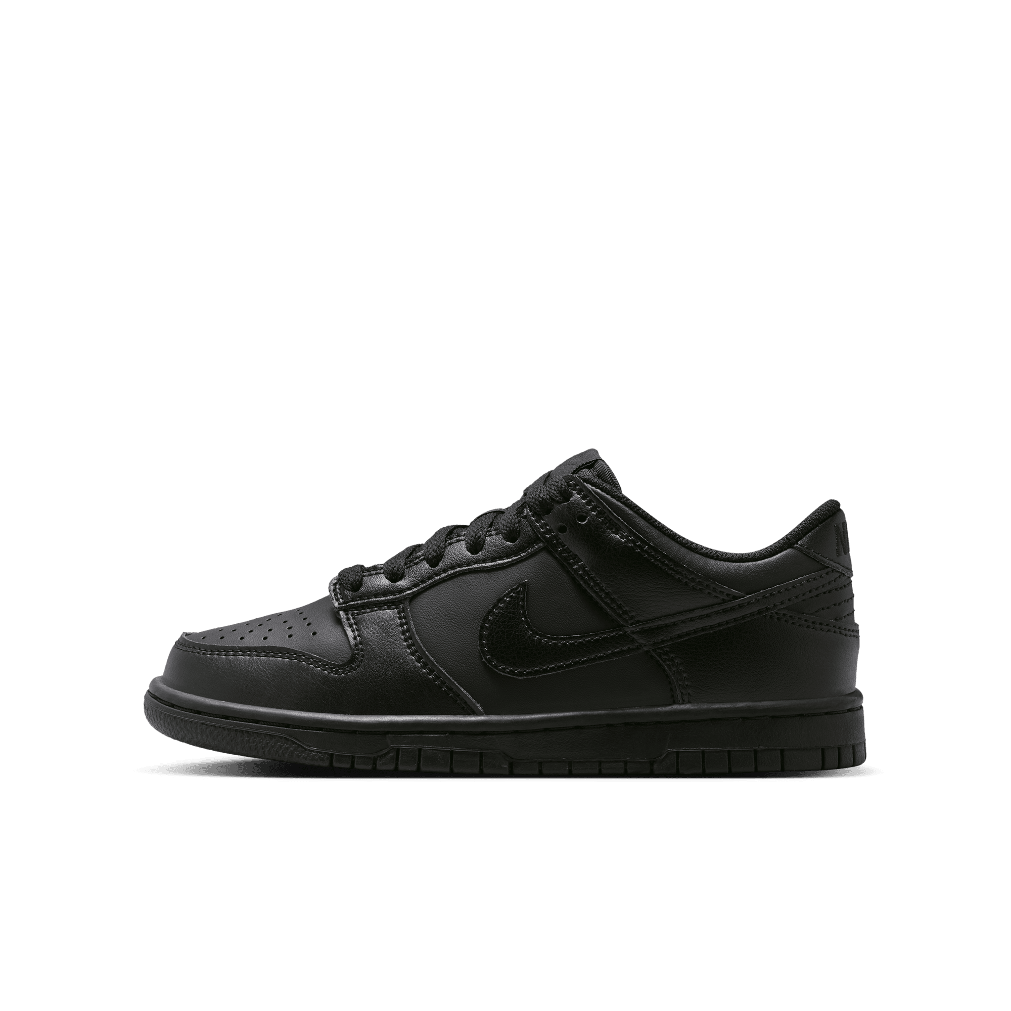 Big Kids' Nike Dunk Low "Triple Black"