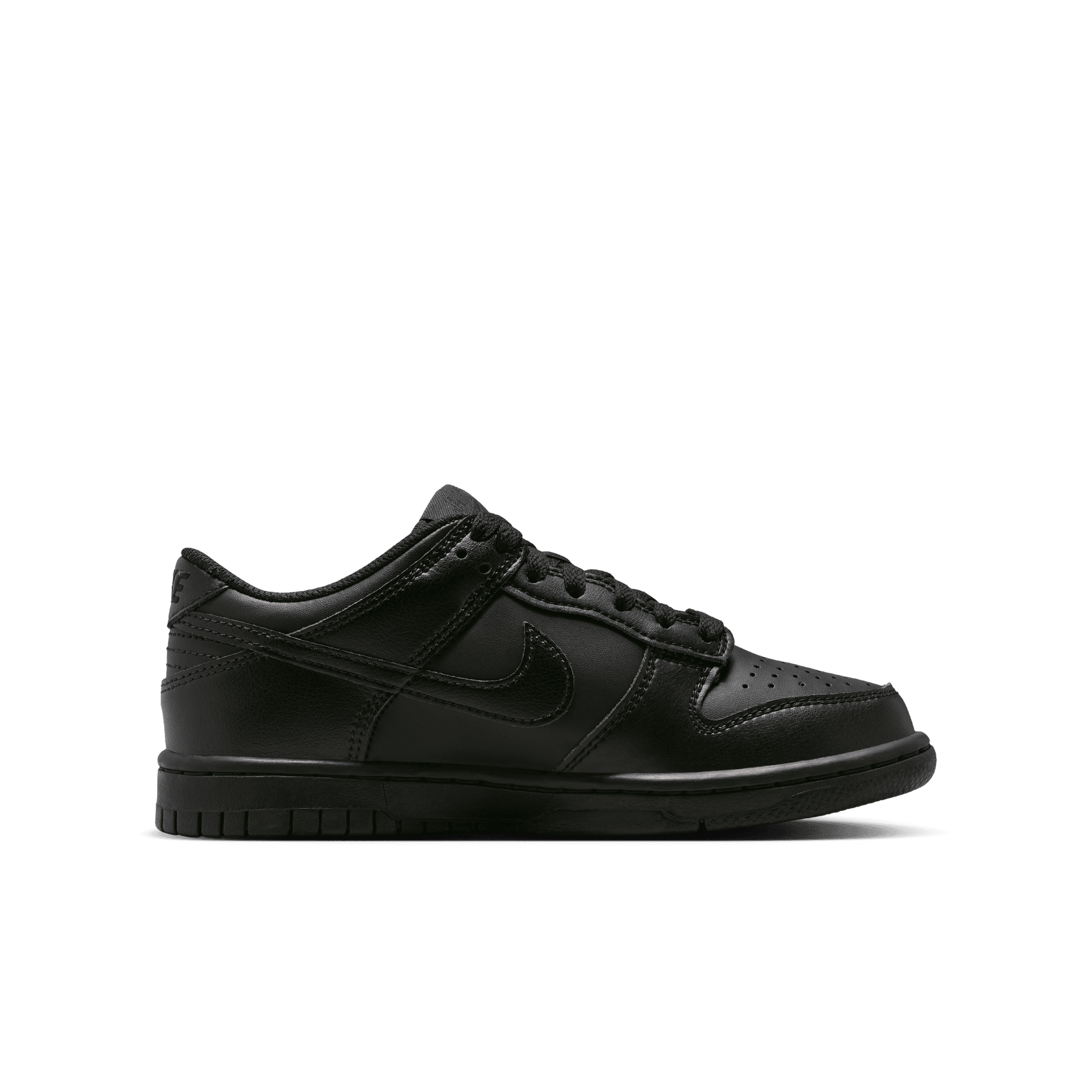 Big Kids' Nike Dunk Low "Triple Black"