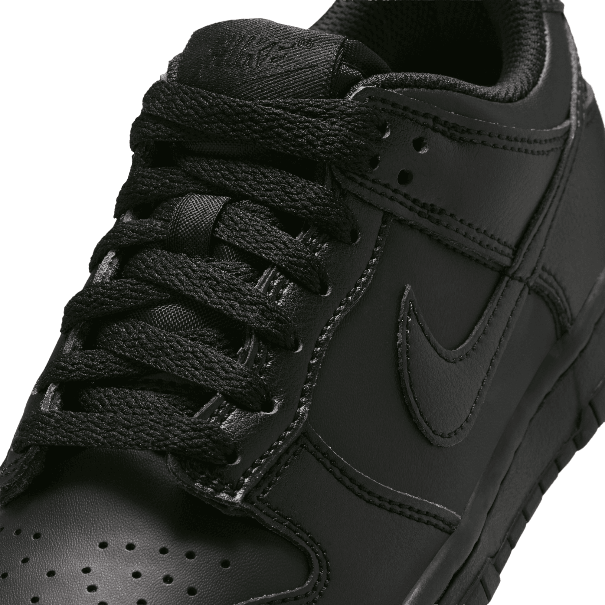 Big Kids' Nike Dunk Low "Triple Black"