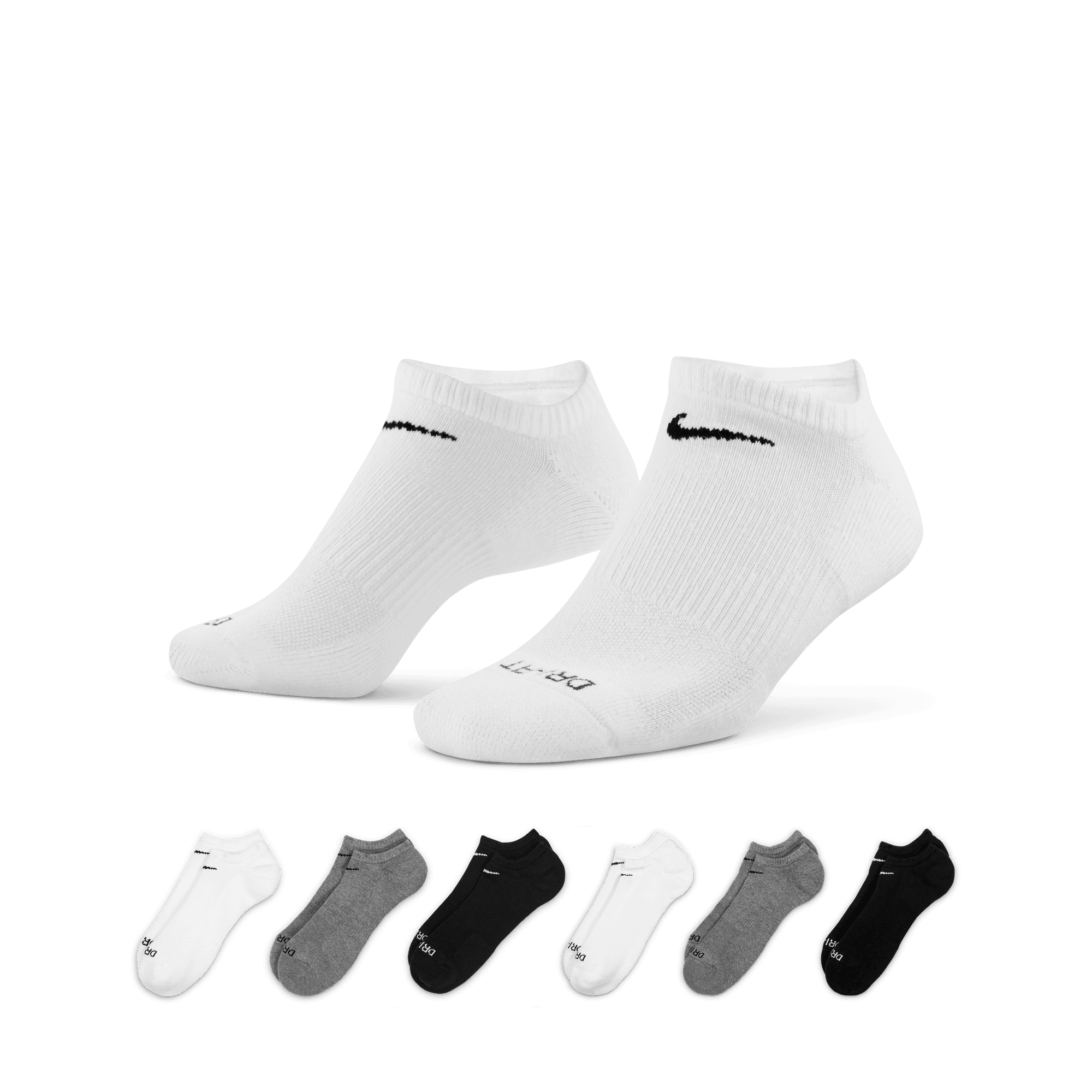 Nike Everyday Plus Cushioned Training No-Show Socks (6 Pairs) "Unisex"