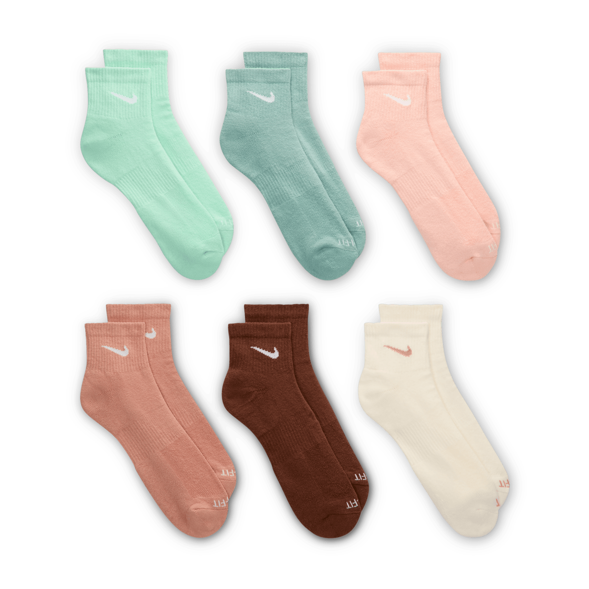 Nike Everyday Plus Cushioned Training Ankle Socks (6 Pairs) "Unisex"