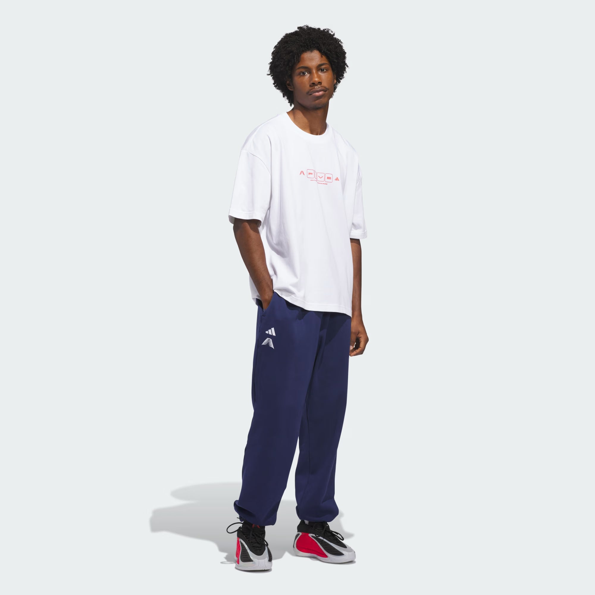 Men's Adidas Anthony Edwards World OF 5 Tee Loose fit