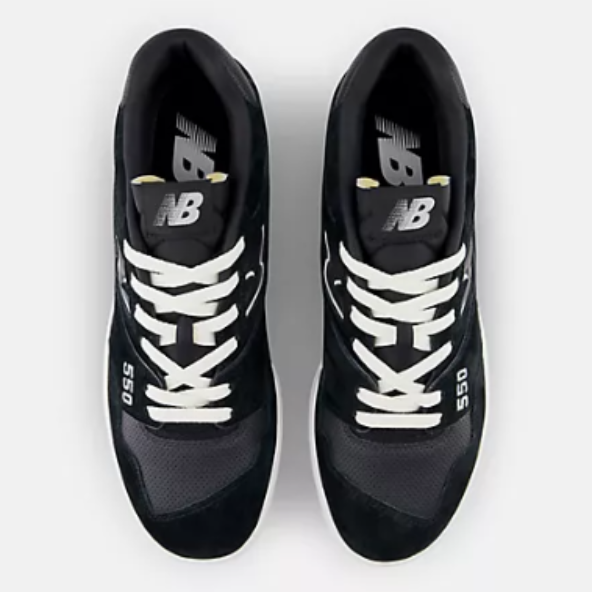 Men's 550 New Balance "Suede Perforated Black Grey Matter"