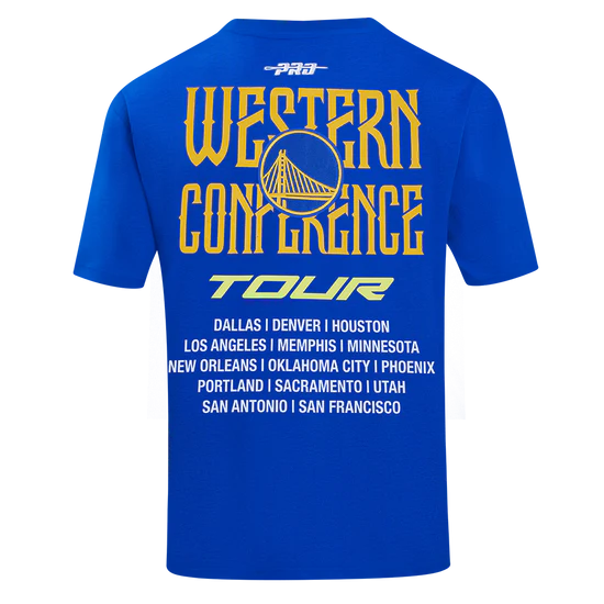 Men’s Pro Standard NBA Golden State Warriors City Tour 2.0 Cotton Jersey Drop Shoulder Tee