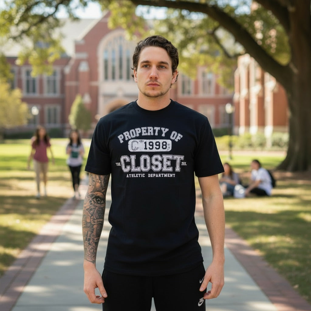 The Closet Inc Men Basic T-Shirts “ Navy "Property Of"