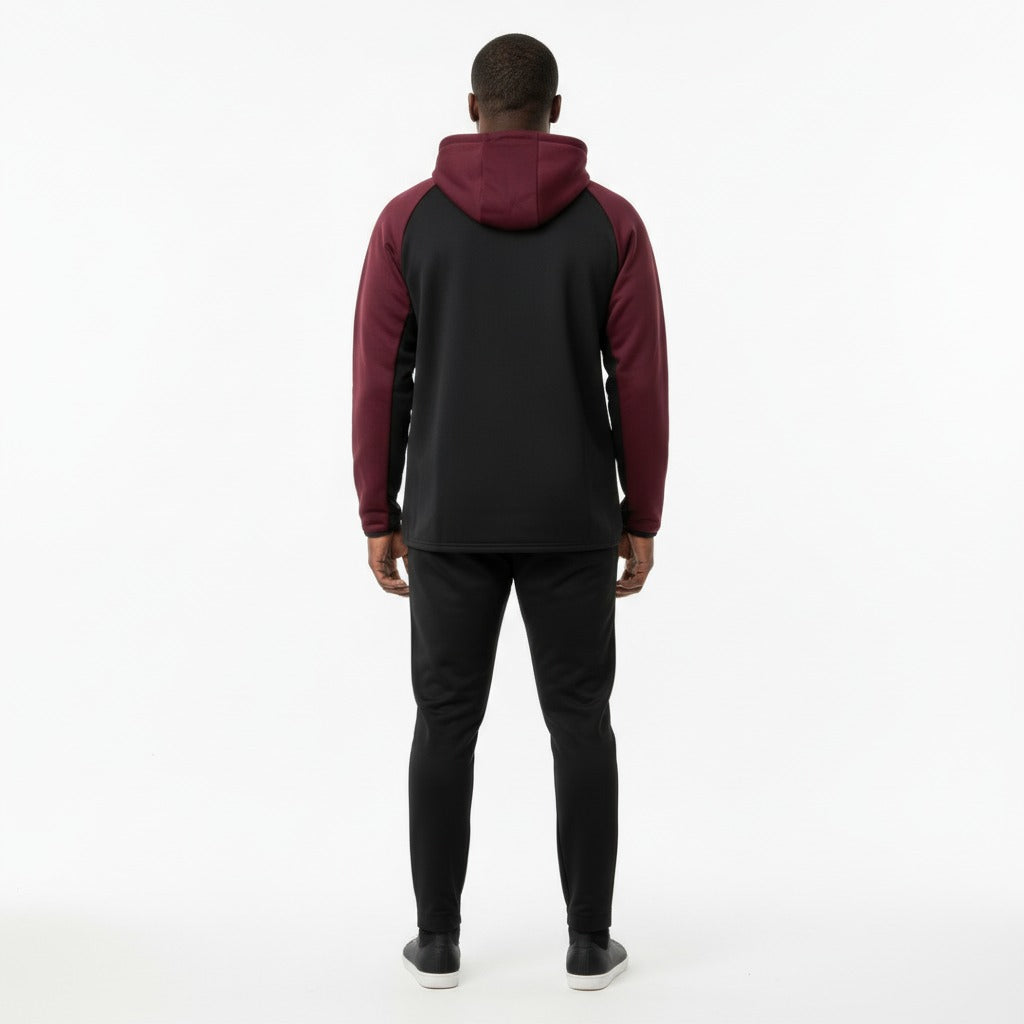 Men's The Closet Inc. Tech Fleece Top (Black/Burgundy)