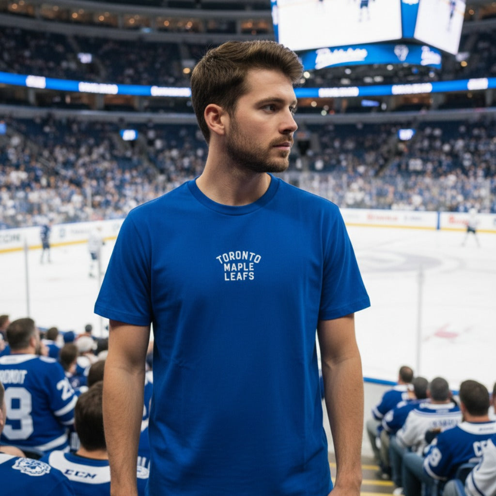 Men's Mitchell & Ness NHL Toronto Maple Leafs Jumbo Back Tee