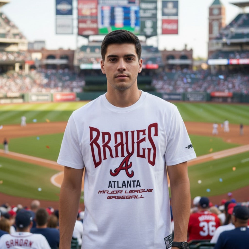 Men's Pro Standard MLB Atlanta Braves City Tour 2.0 Drop Shoulder