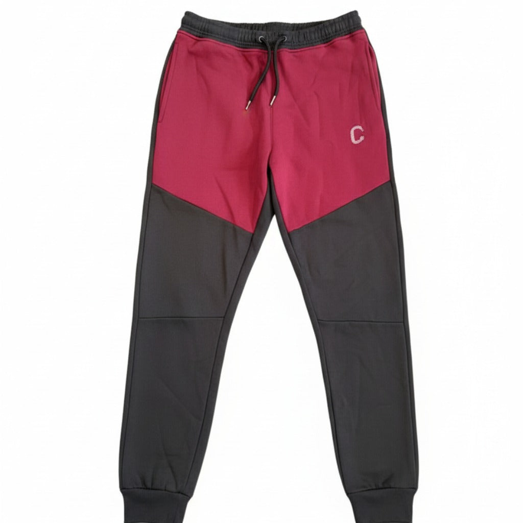 Men's The Closet Inc. Tech Fleece Zip Pants - Black/Maroon