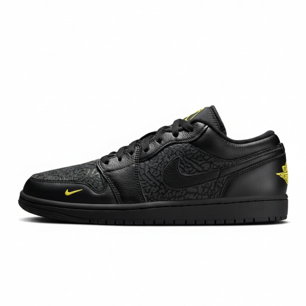Men's Air Jordan 1 Low SE "Black Anthracite Tour Yellow"