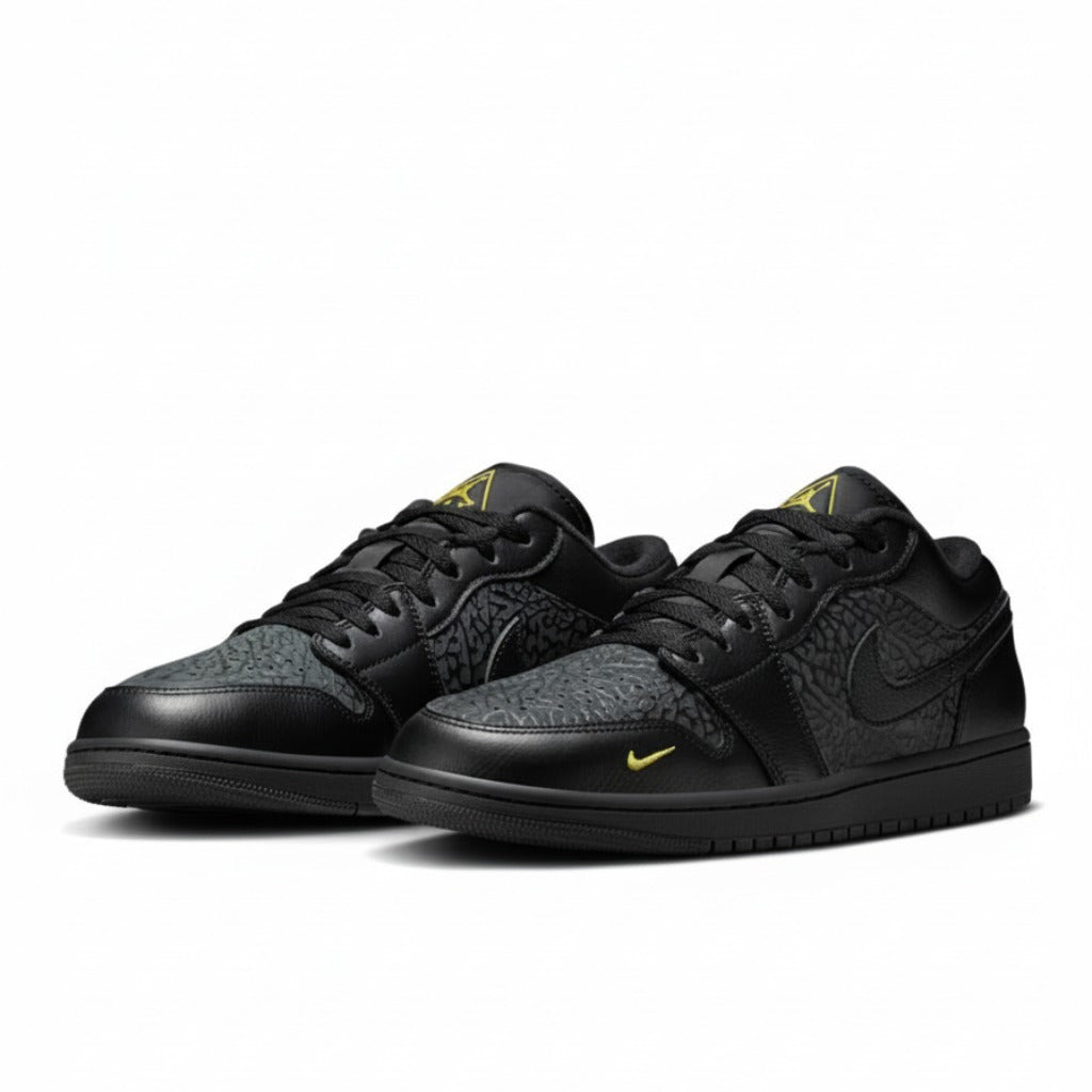 Men's Air Jordan 1 Low SE "Black Anthracite Tour Yellow"